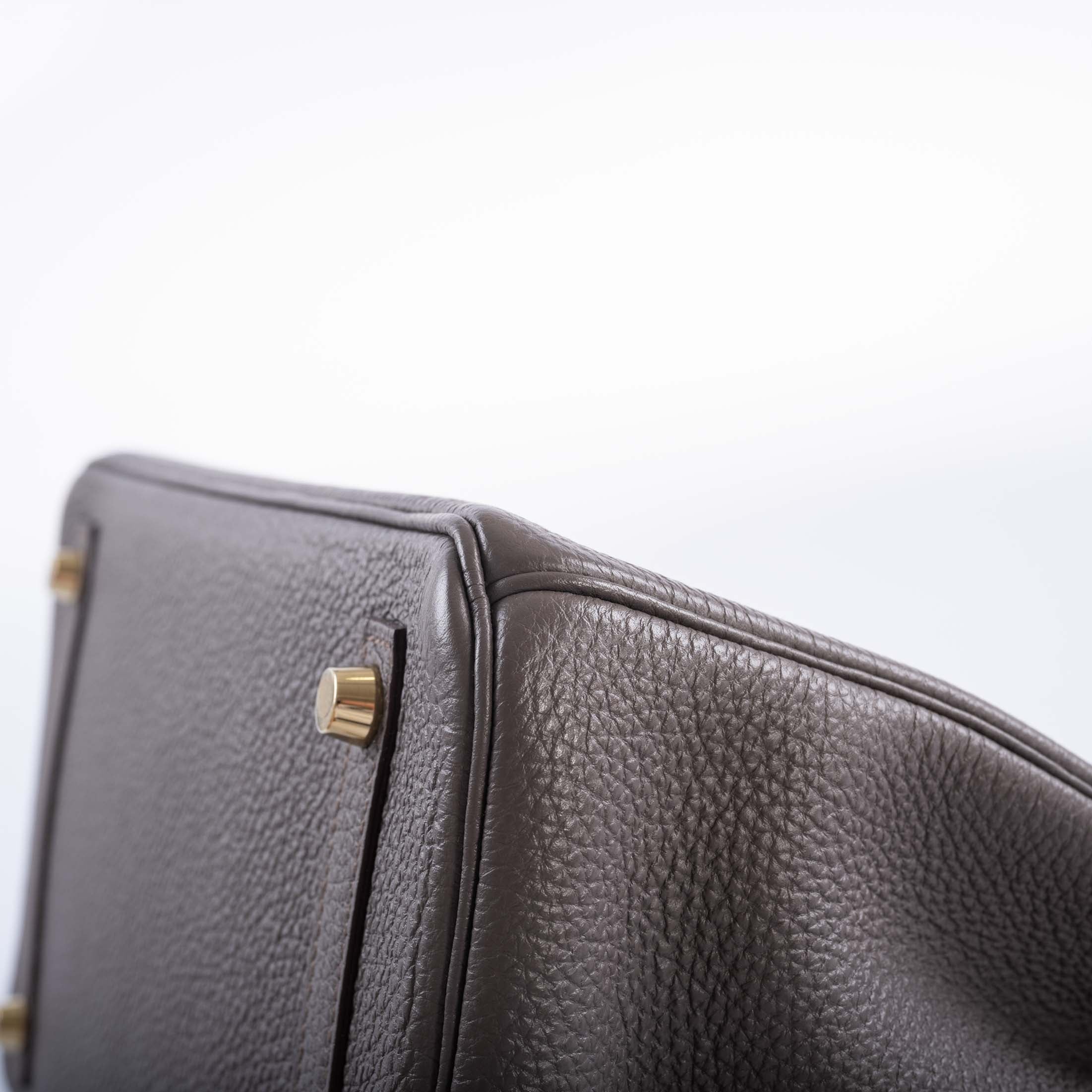 Hermès Birkin 30 Etain Togo with Gold Hardware