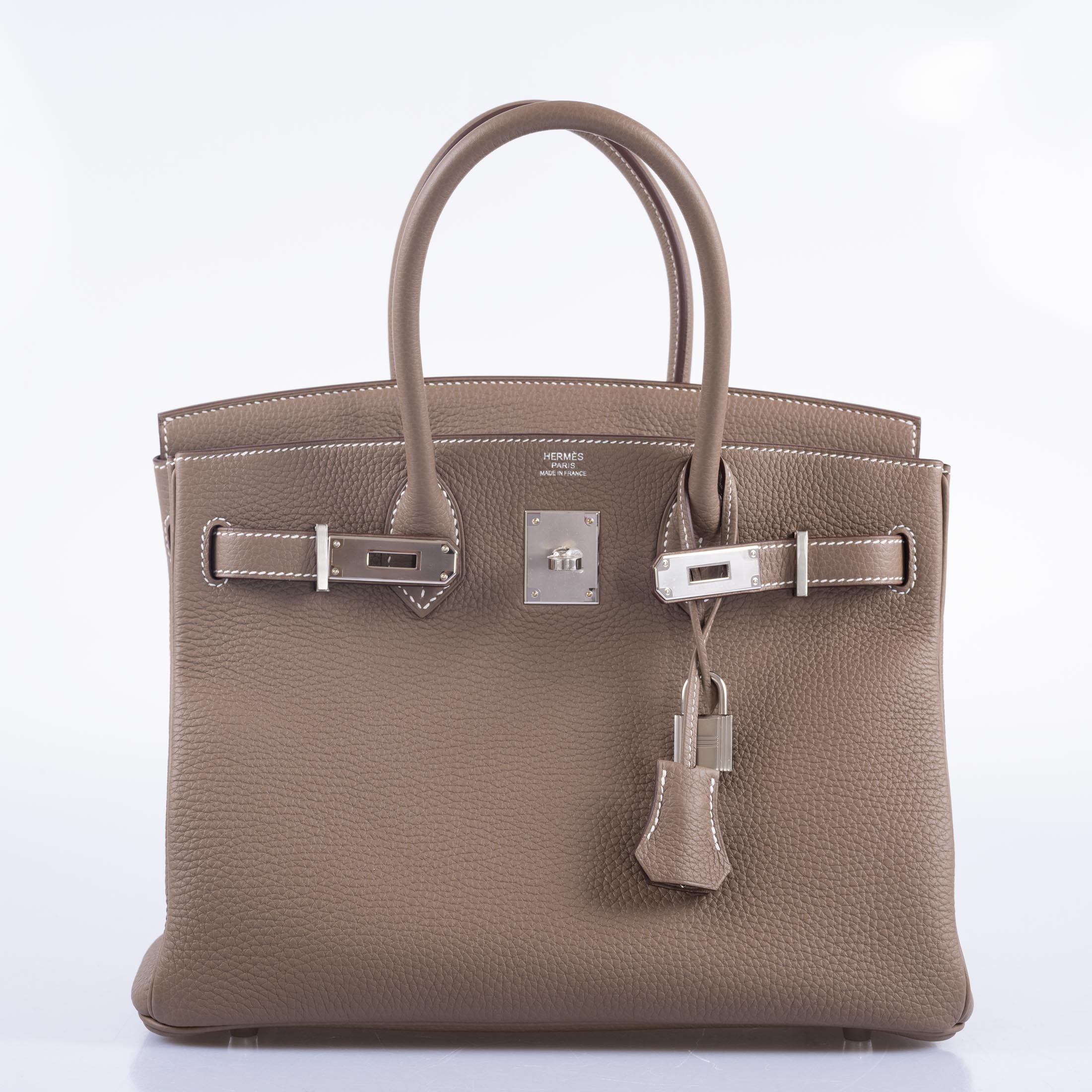 Hermès Birkin 30 Etoupe Togo Palladium Hardware