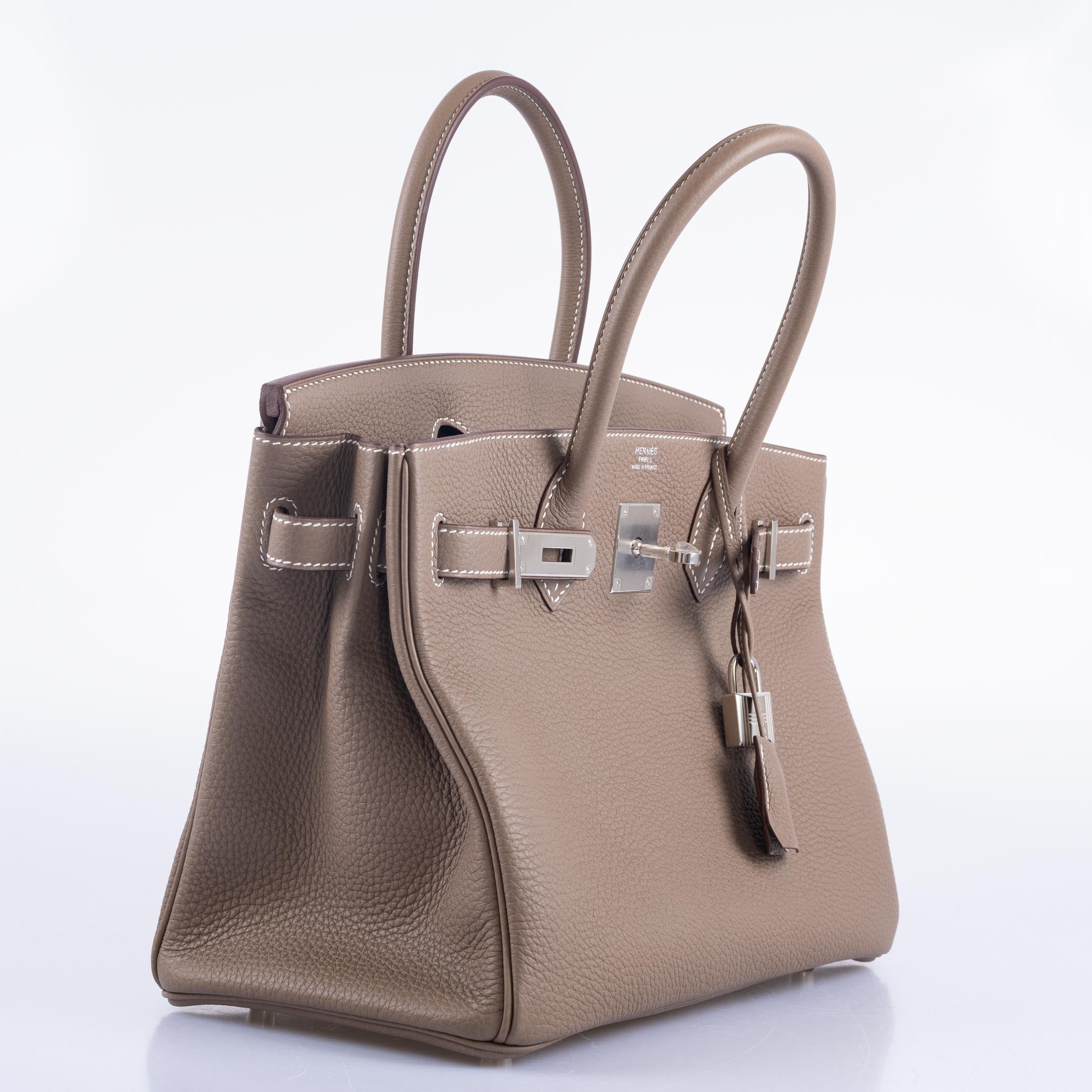 Hermès Birkin 30 Etoupe Togo Palladium Hardware