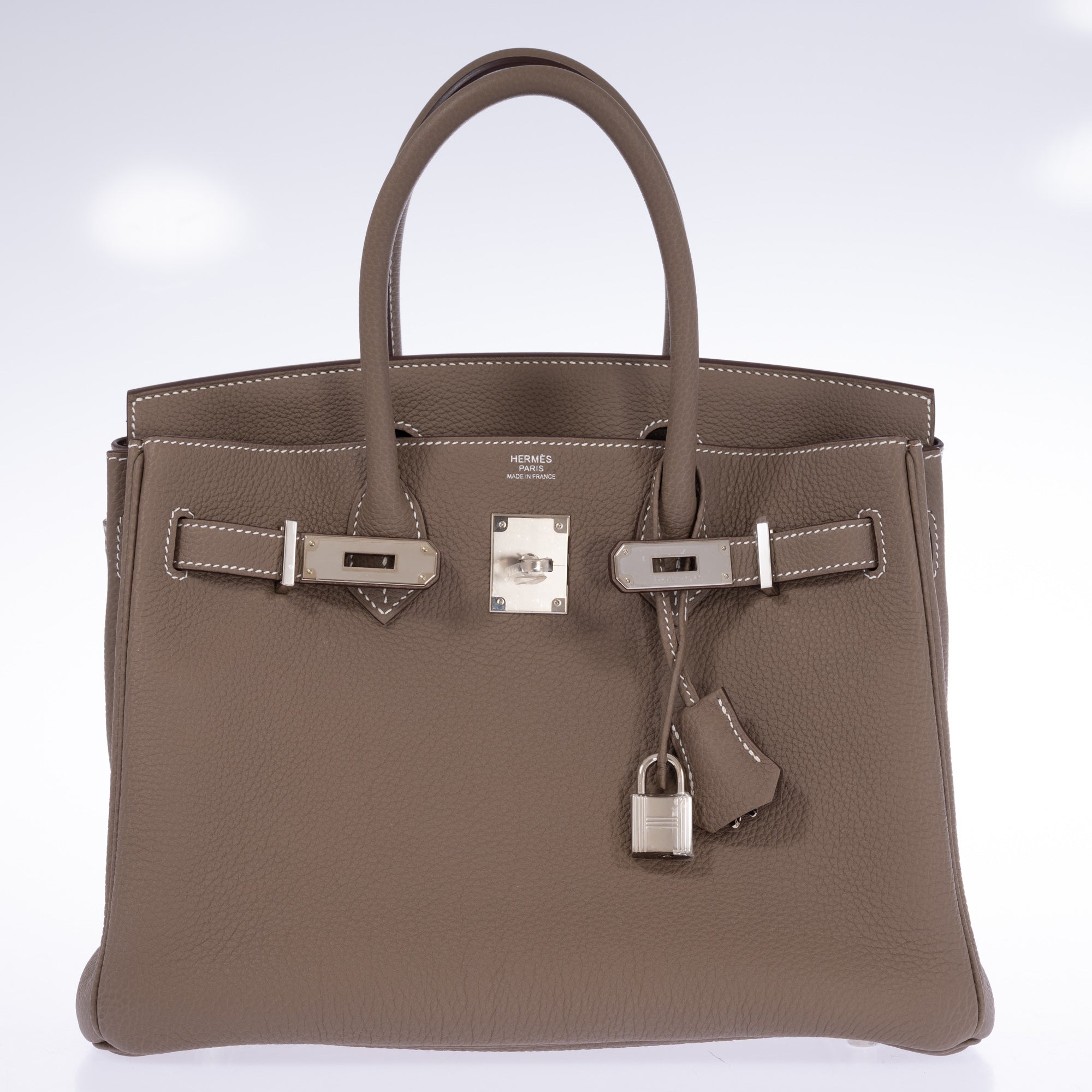 Hermès Birkin 30 Étoupe Togo Palladium Hardware