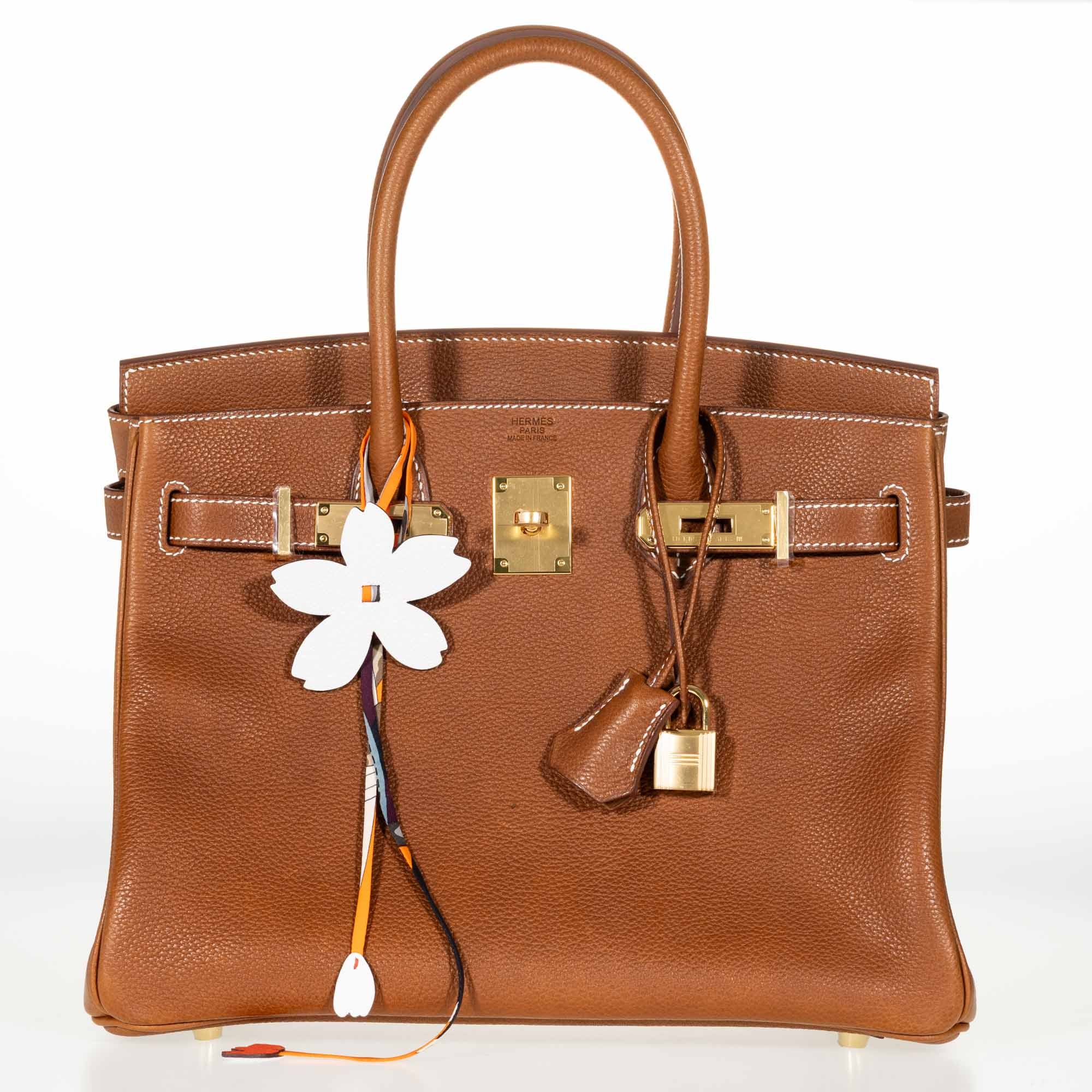 Hermès Birkin 30 Fauve Barenia Faubourg Gold Hardware