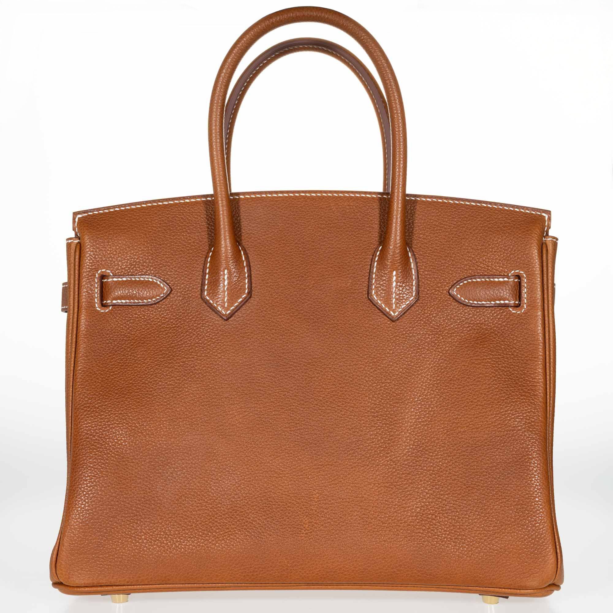 Hermès Birkin 30 Fauve Barenia Faubourg Gold Hardware