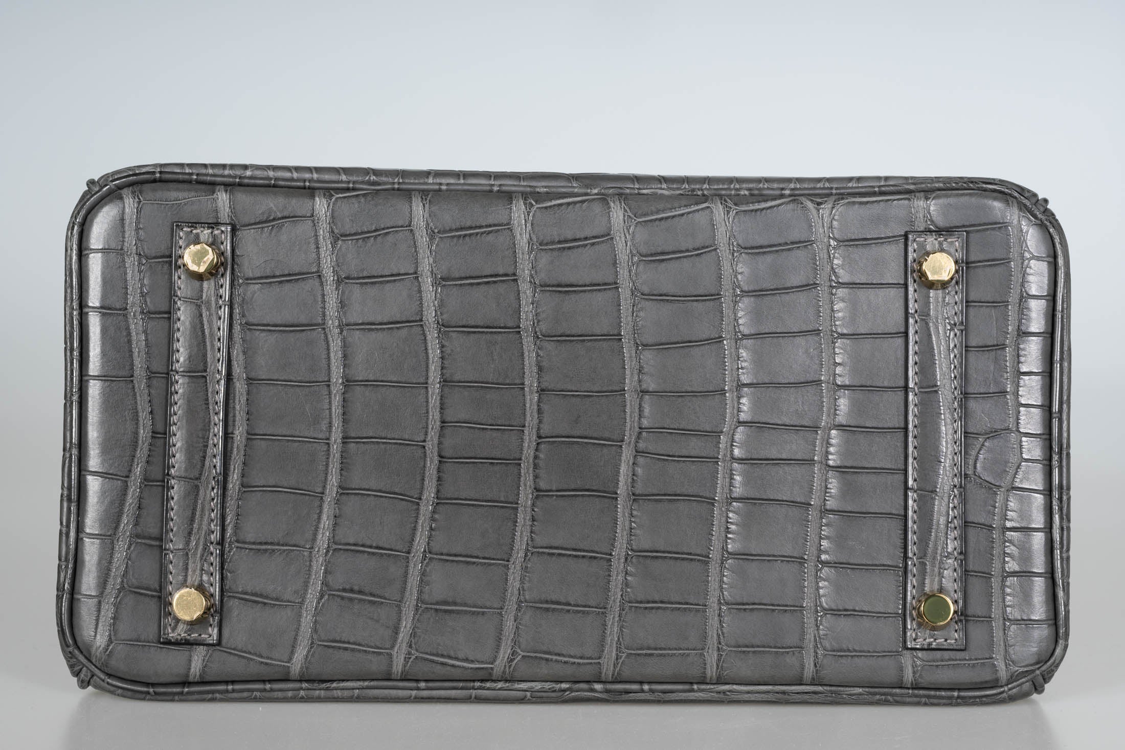 Hermès Birkin 30 Graphite Matte Alligator Gold Hardware