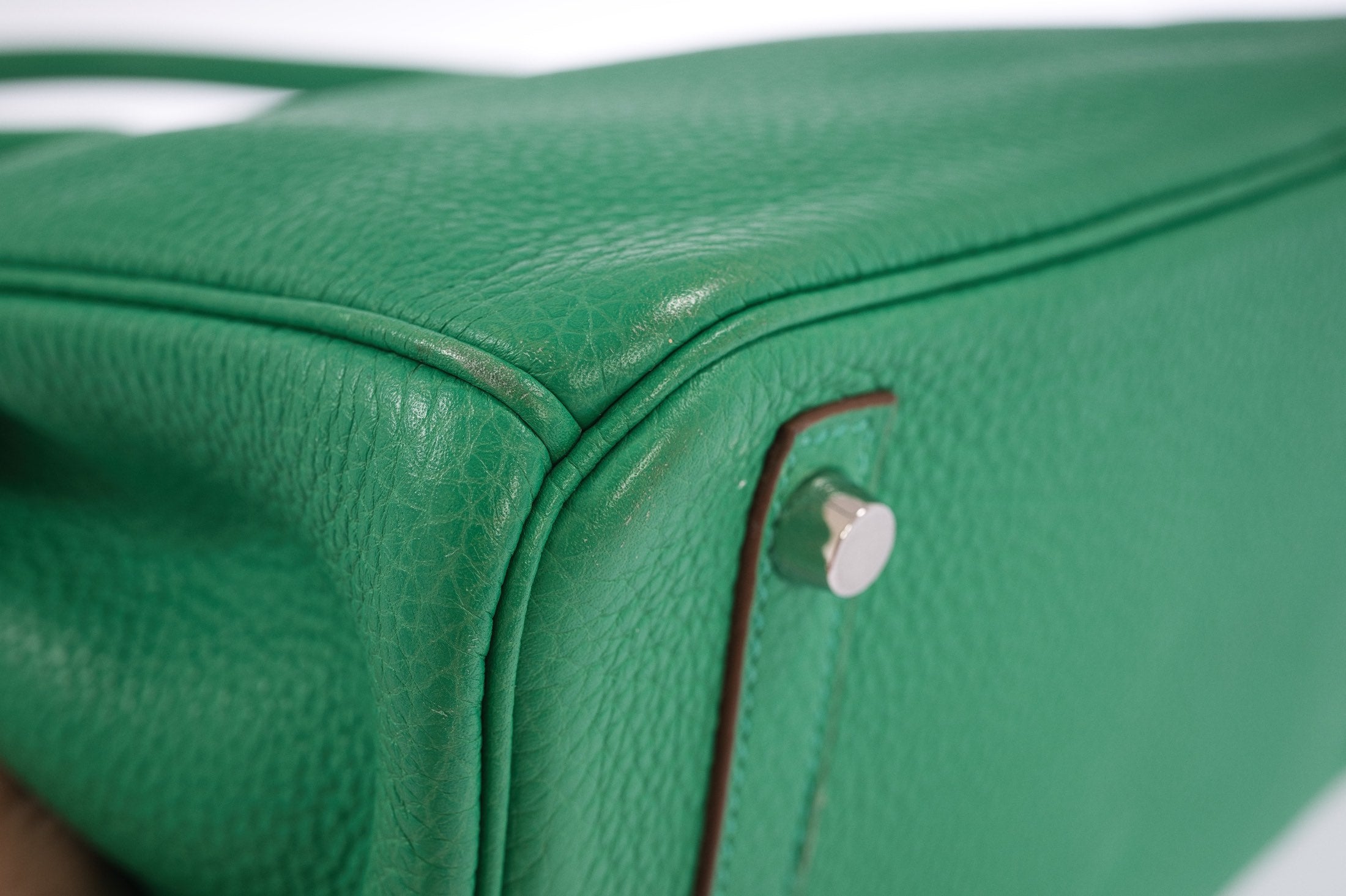 Hermès Birkin 30 Menthe Clemence with Palladium Hardware