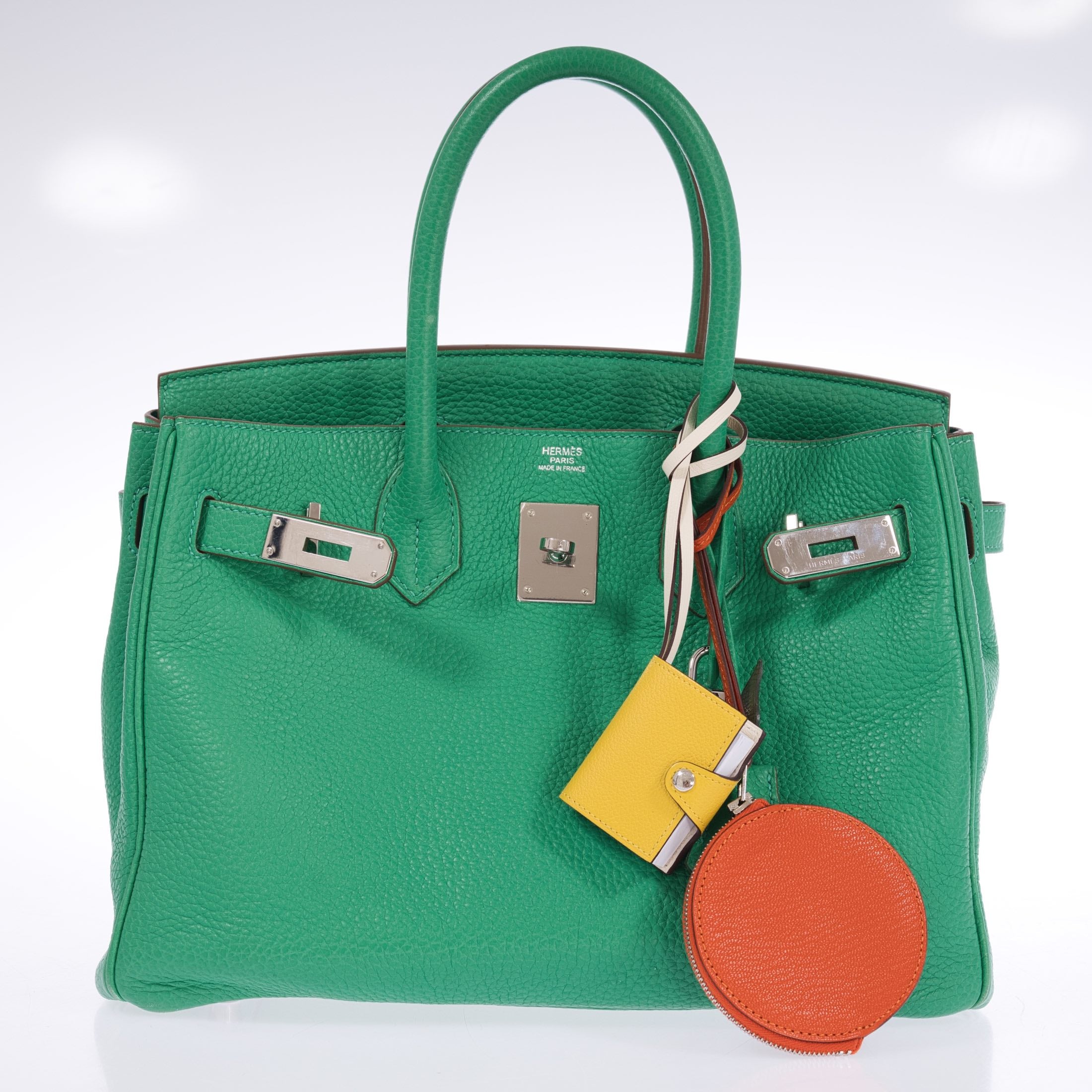 Hermès Birkin 30 Menthe Clemence with Palladium Hardware