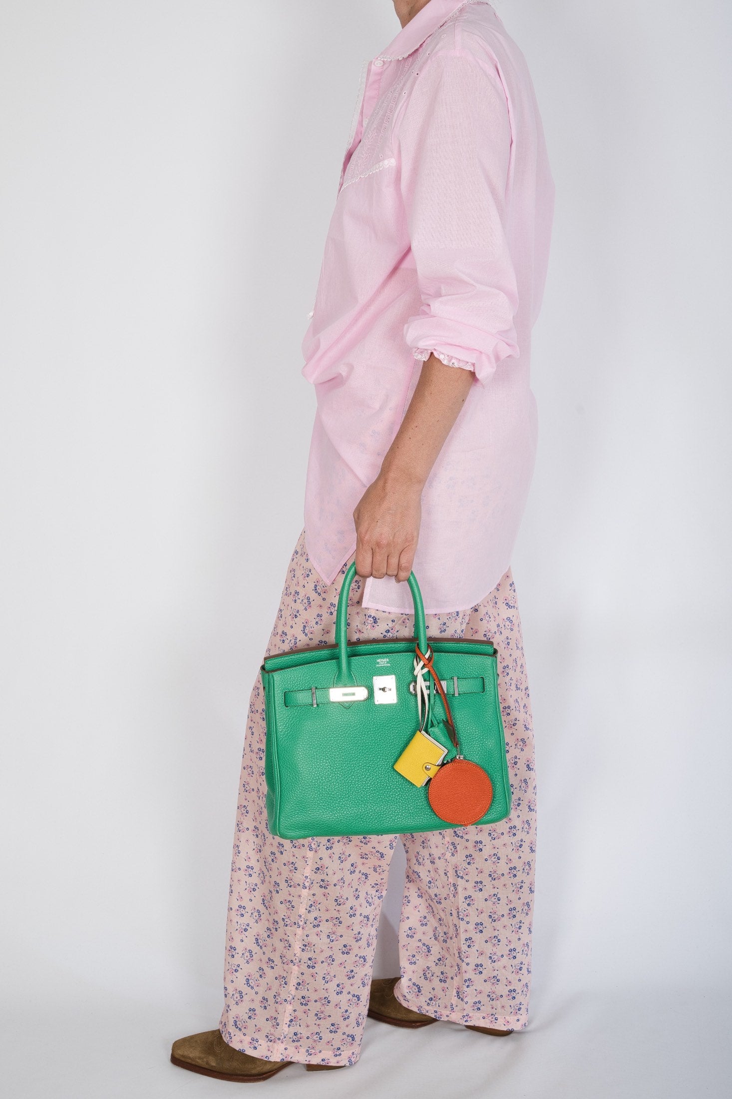 Hermès Birkin 30 Menthe Clemence with Palladium Hardware