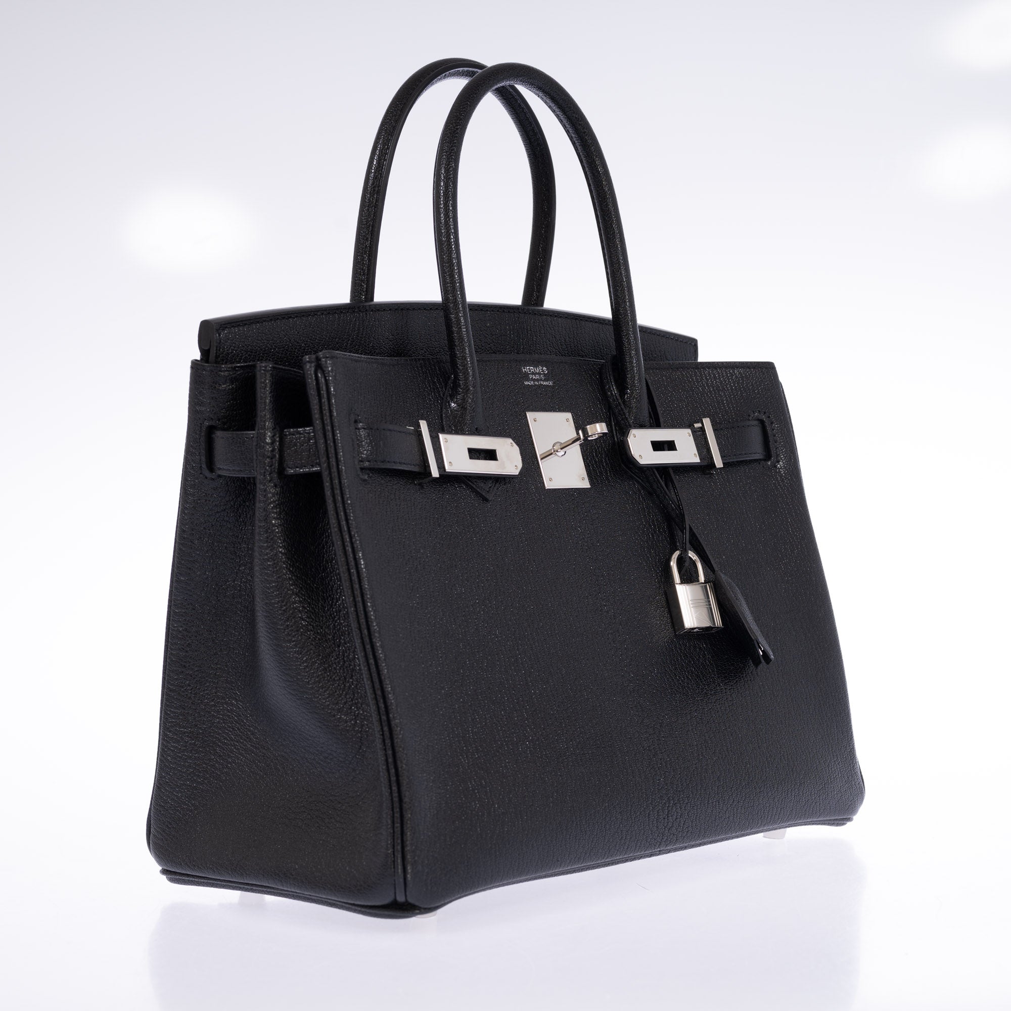 Hermès Birkin 30 Noir Chevre Mysore with Palladium Hardware