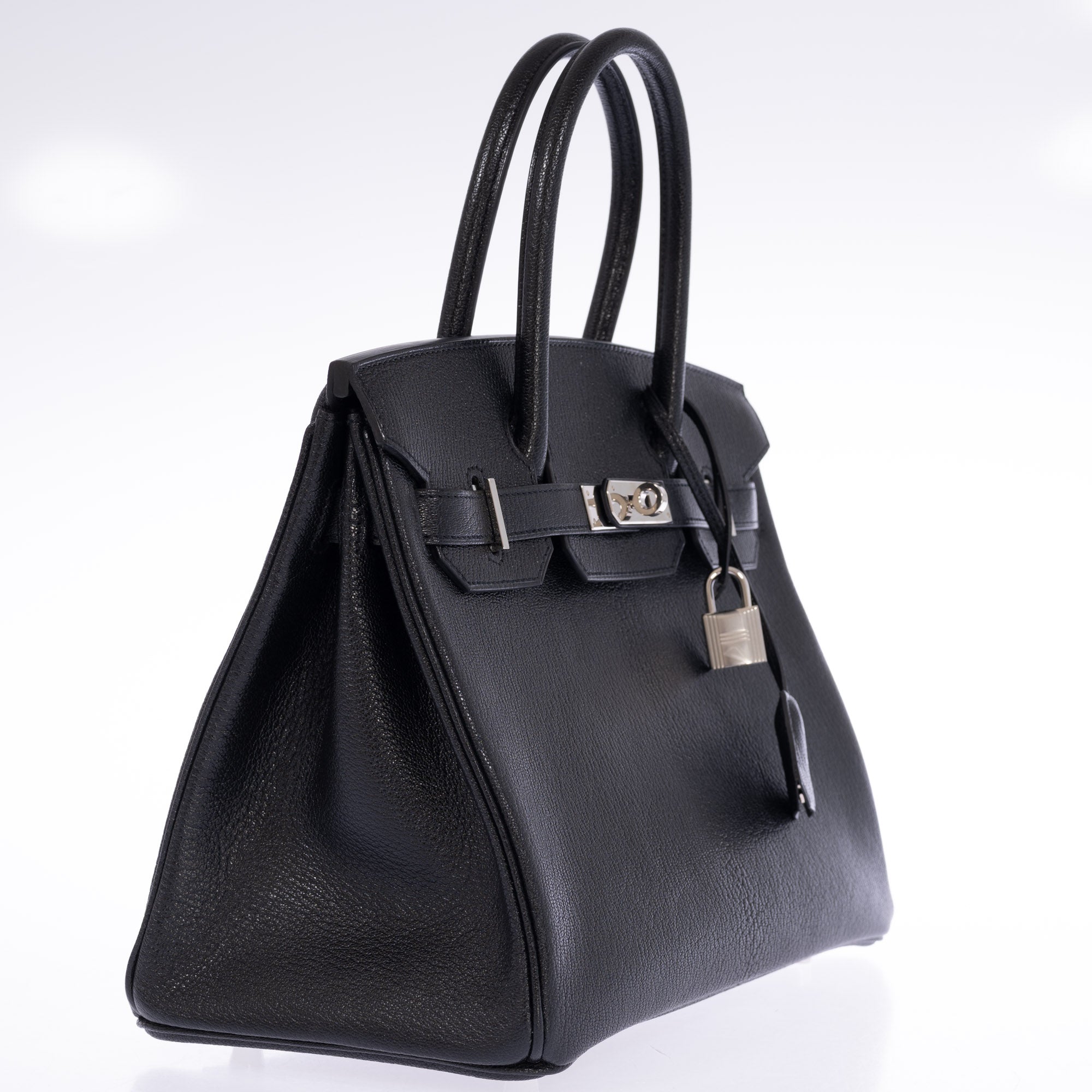 Hermès Birkin 30 Noir Chevre Mysore with Palladium Hardware