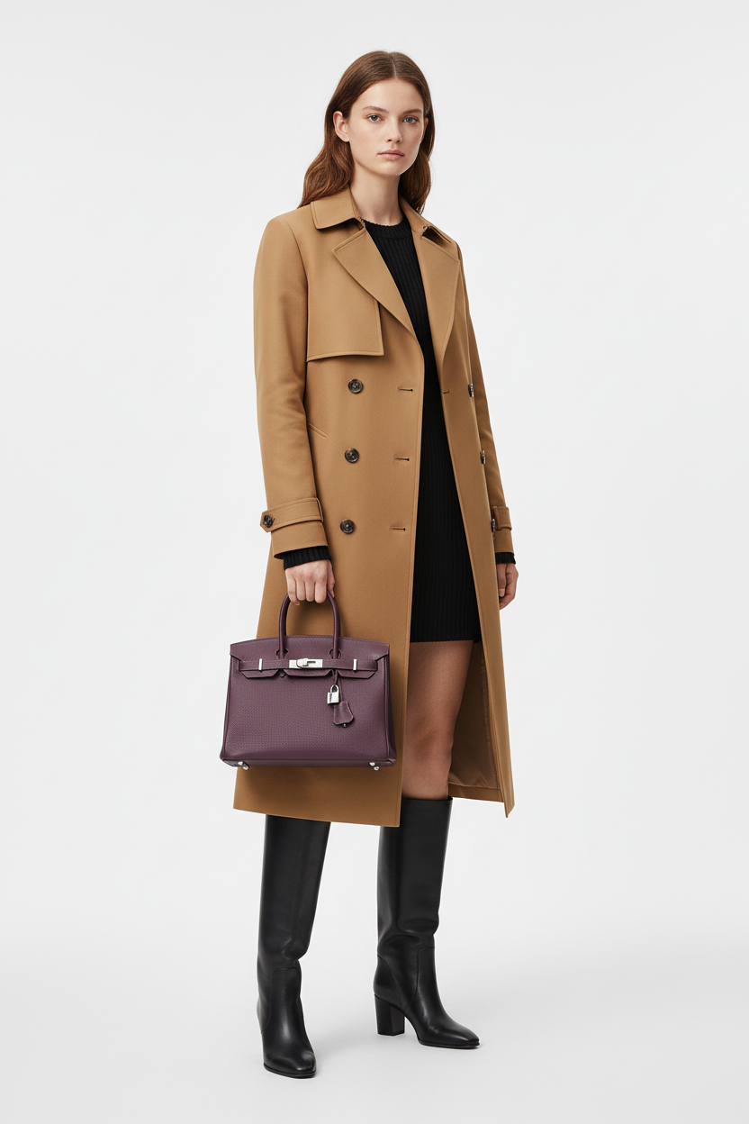 Hermès Birkin 30 Raisin Palladium Hardware