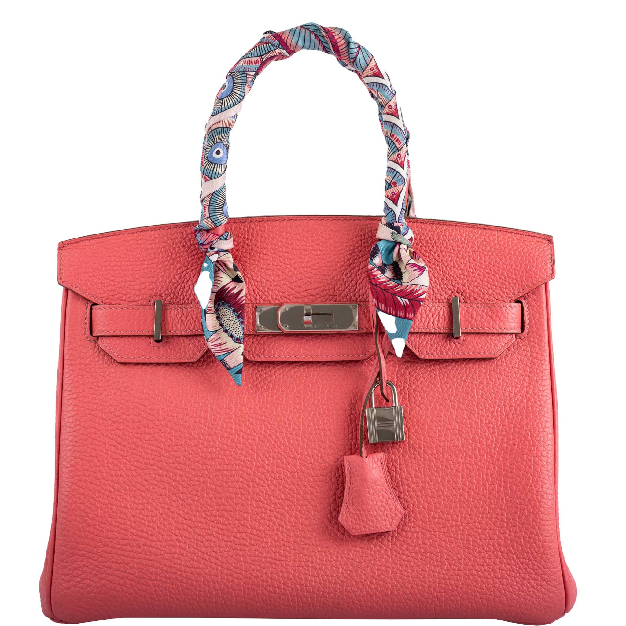 Hermes Togo Leather Birkin 35 with Palladium Hardware in Rose Lipstick