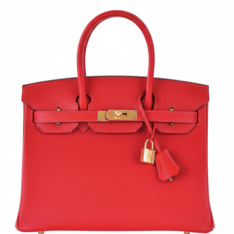 Hermès Birkin 30 Rouge Casaque Epsom Gold Hardware