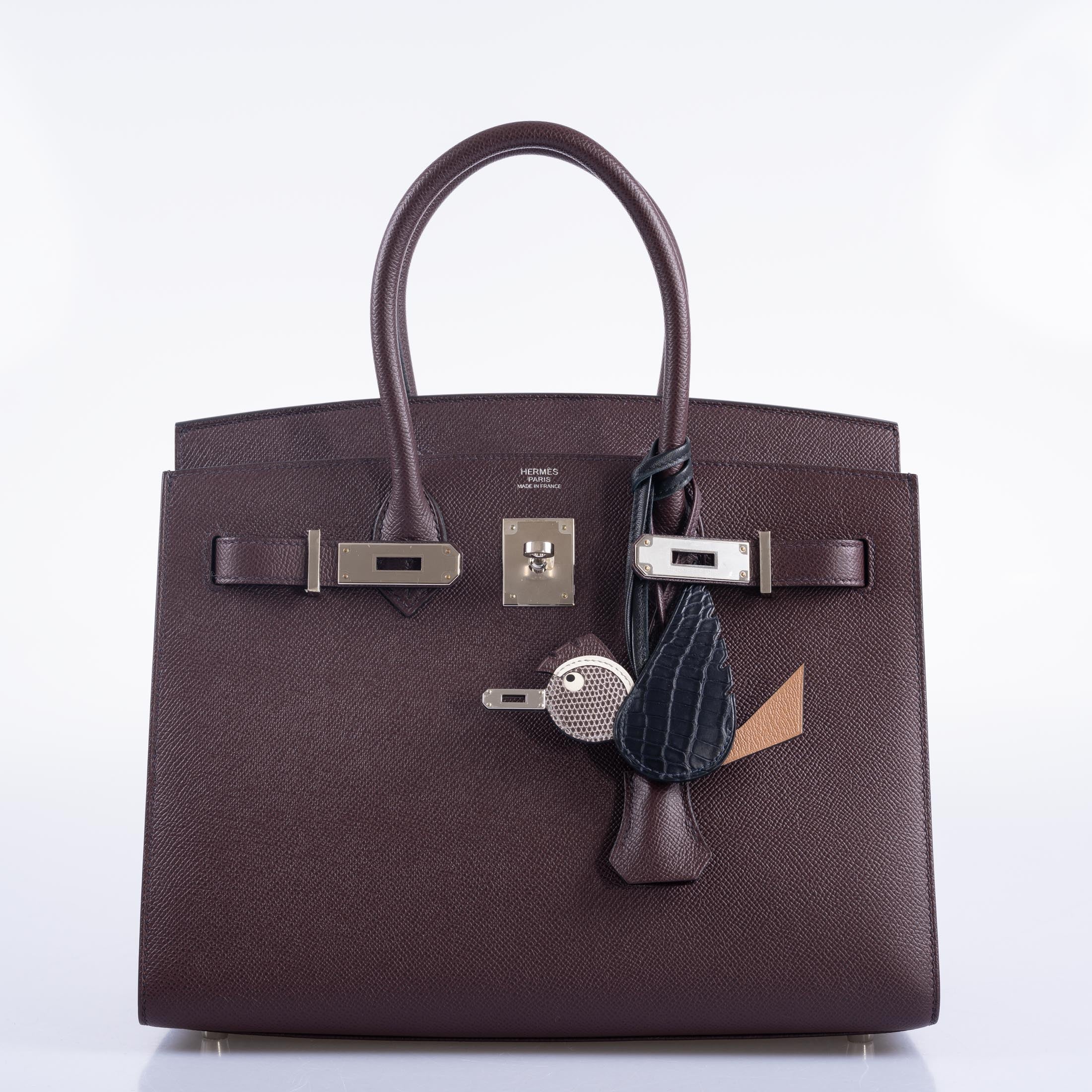 Hermès Birkin 30 Sellier Rouge Epsom Palladium Hardware