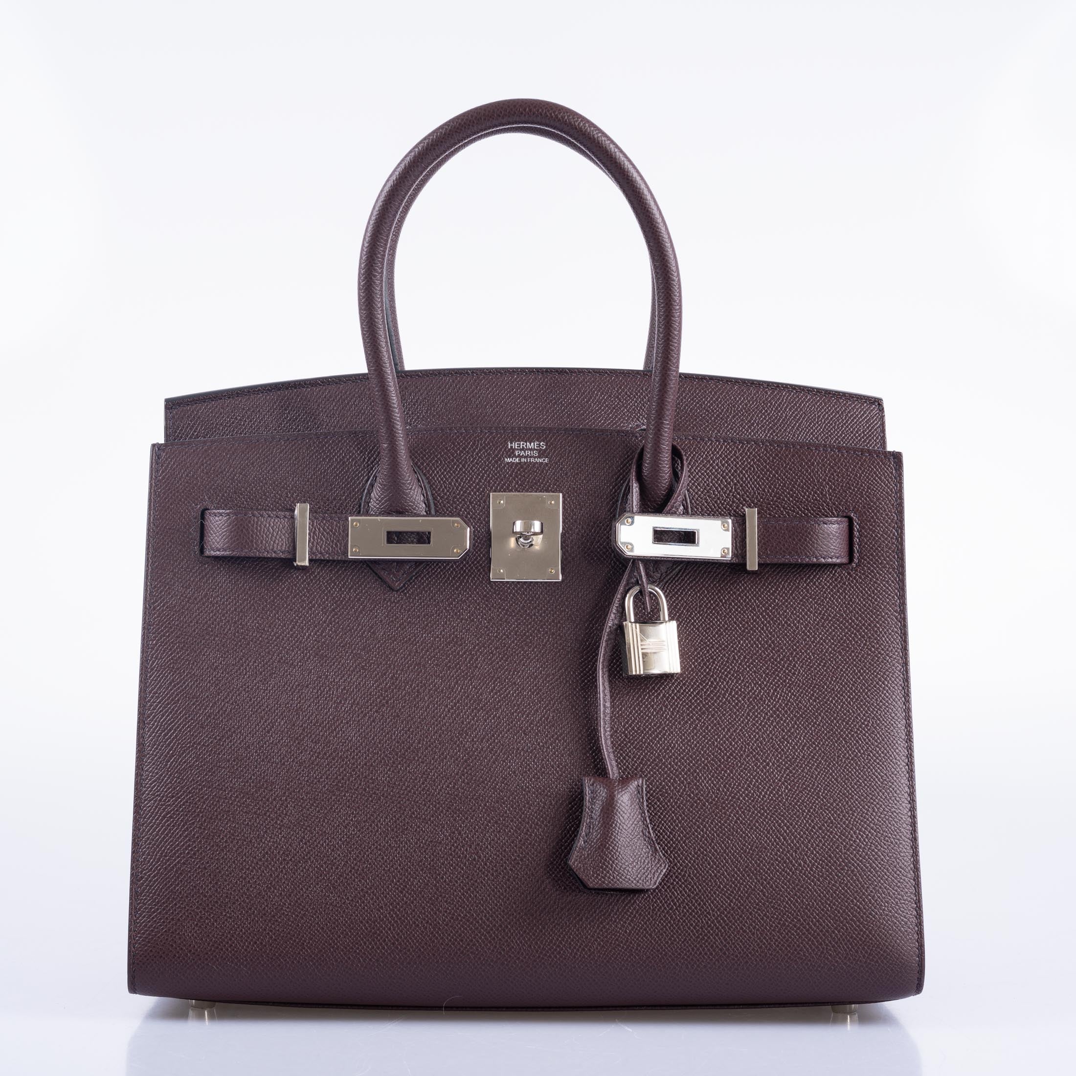 Hermès Birkin 30 Sellier Rouge Epsom Palladium Hardware
