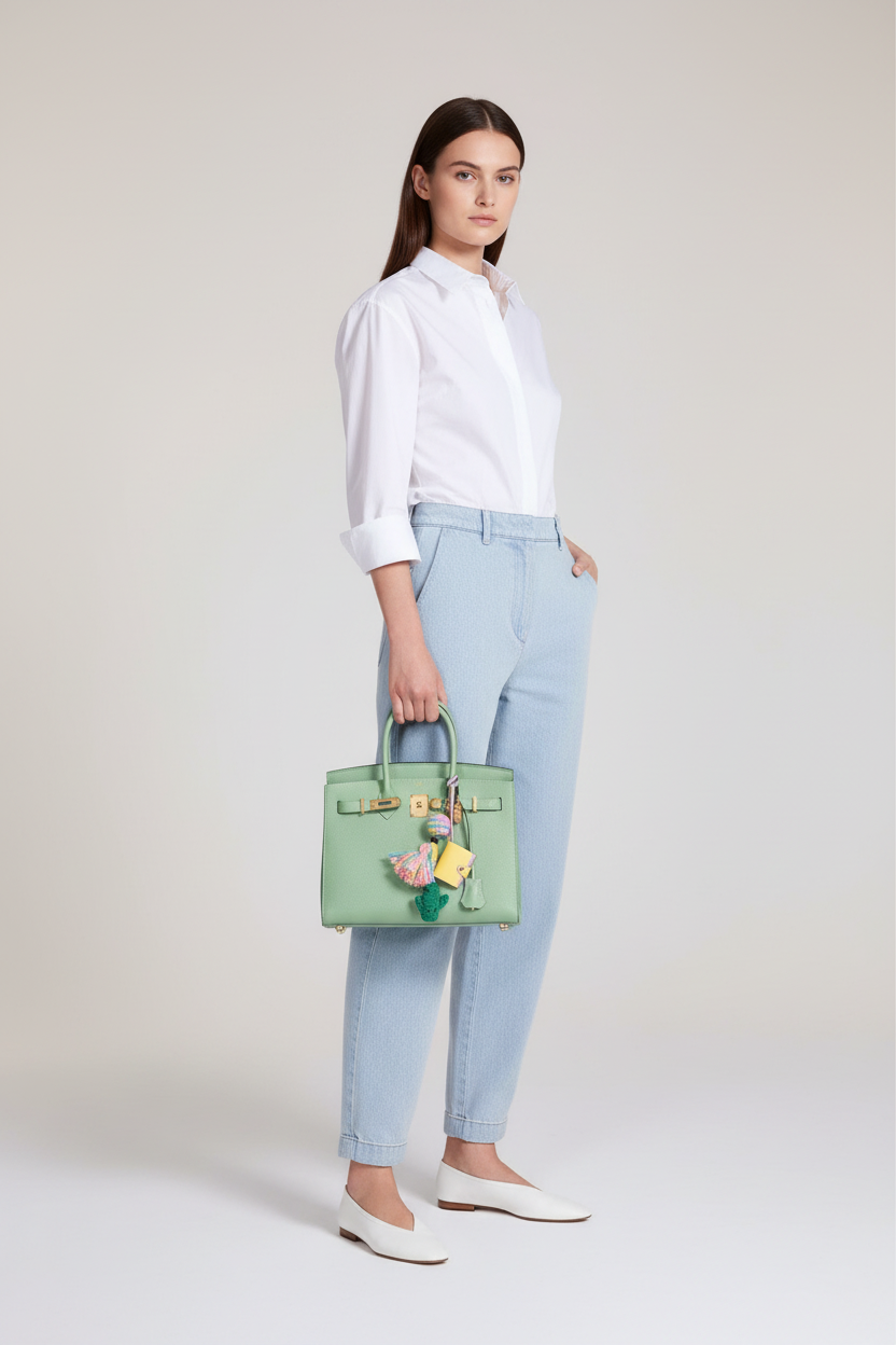 Hermès Birkin 30 Sellier Vert Criquet Epsom Gold Hardware