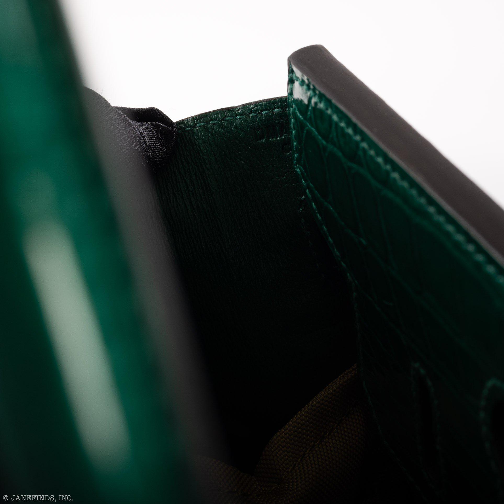 Hermès Birkin 30 Vert Emerald Niloticus Crocodile Gold Hardware