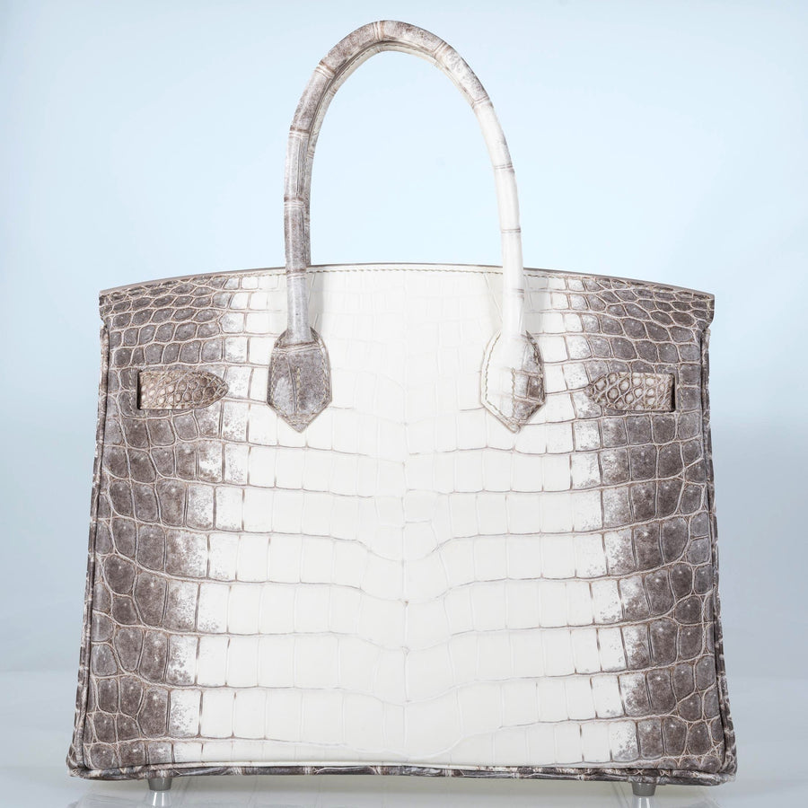 Hermès Birkin 30 in Himalaya Himalaya Niloticus Crocodile with Palladium hardware, image 9 of 11