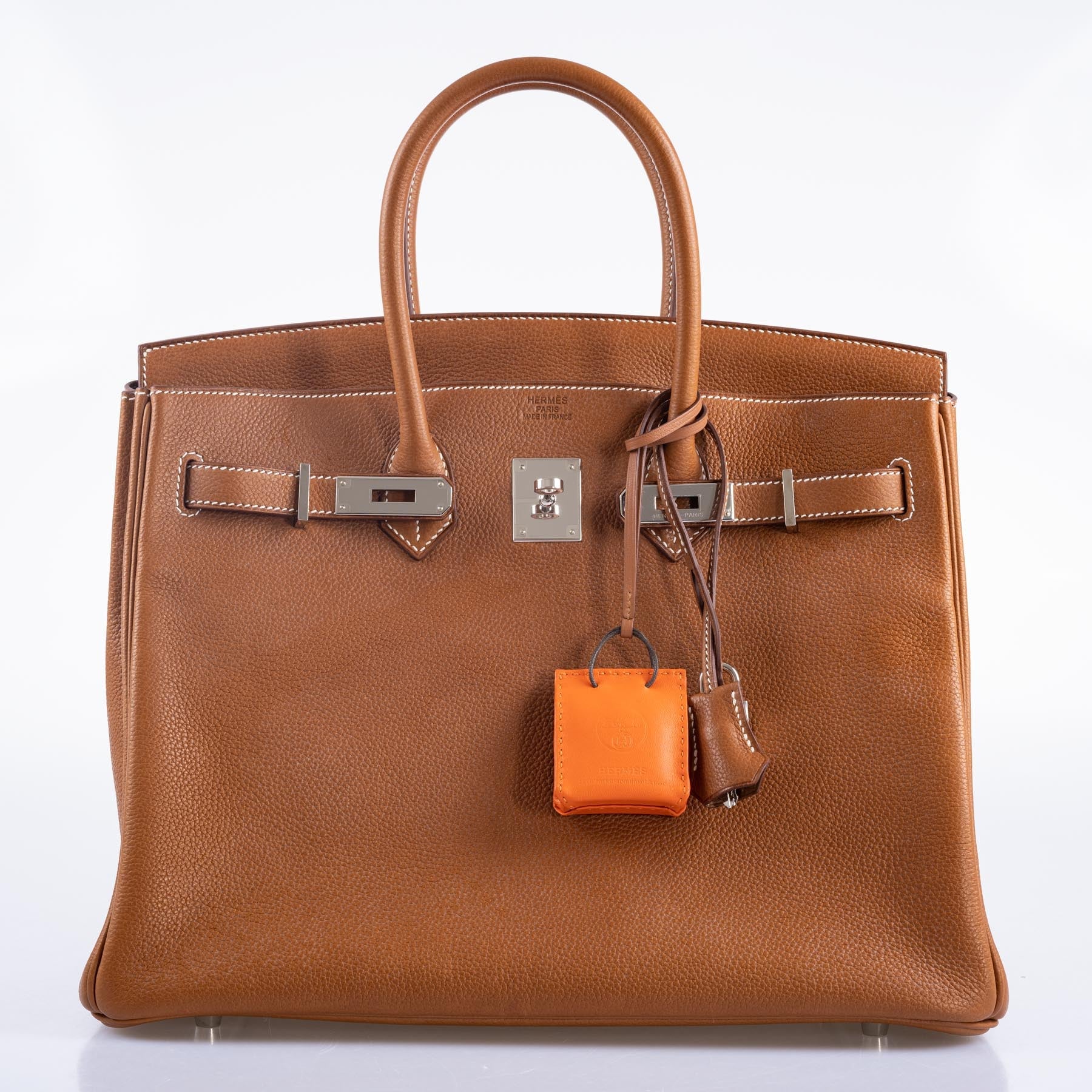 Hermès Birkin 35 Barenia Faubourg Palladium Hardware