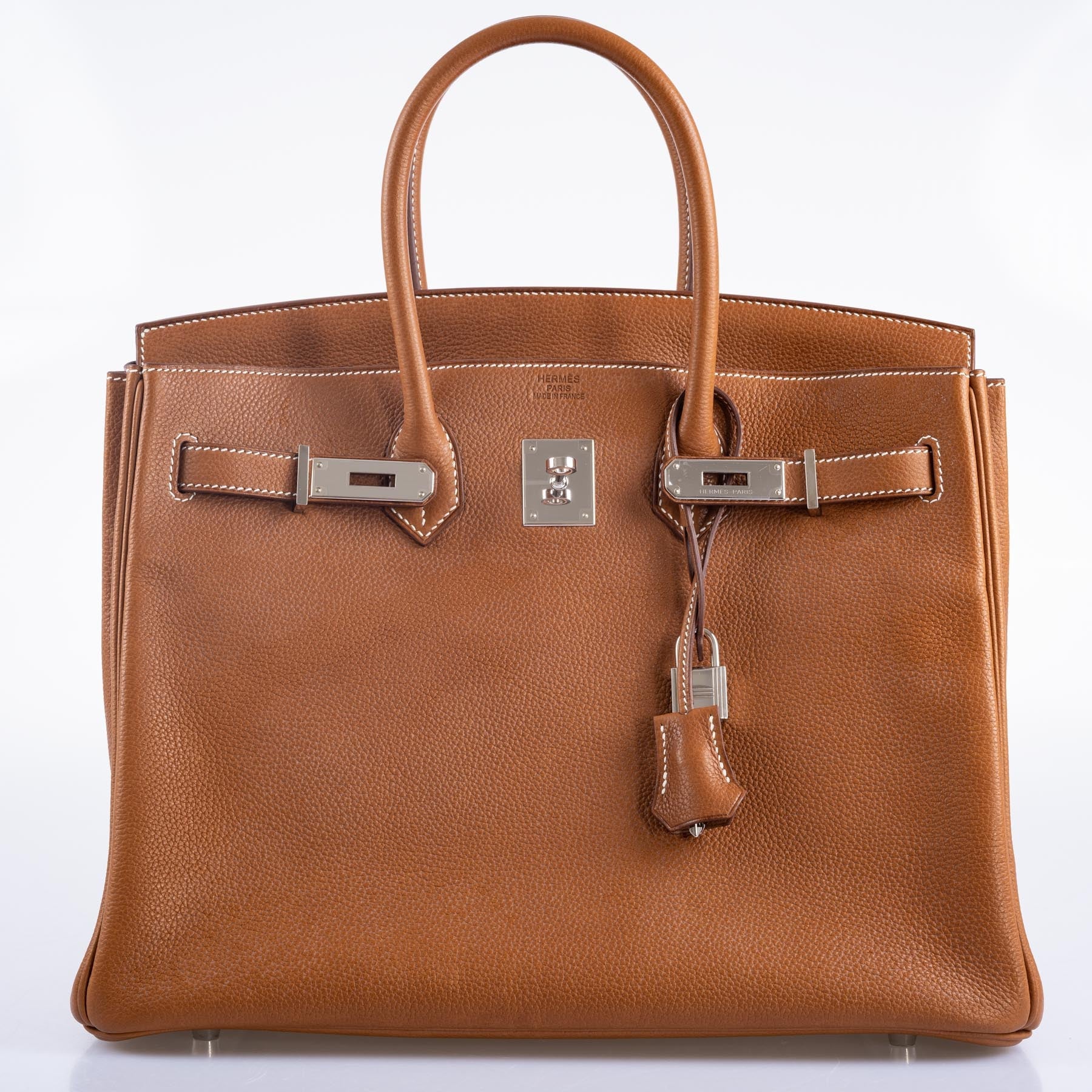 Hermès Birkin 35 Barenia Faubourg Palladium Hardware