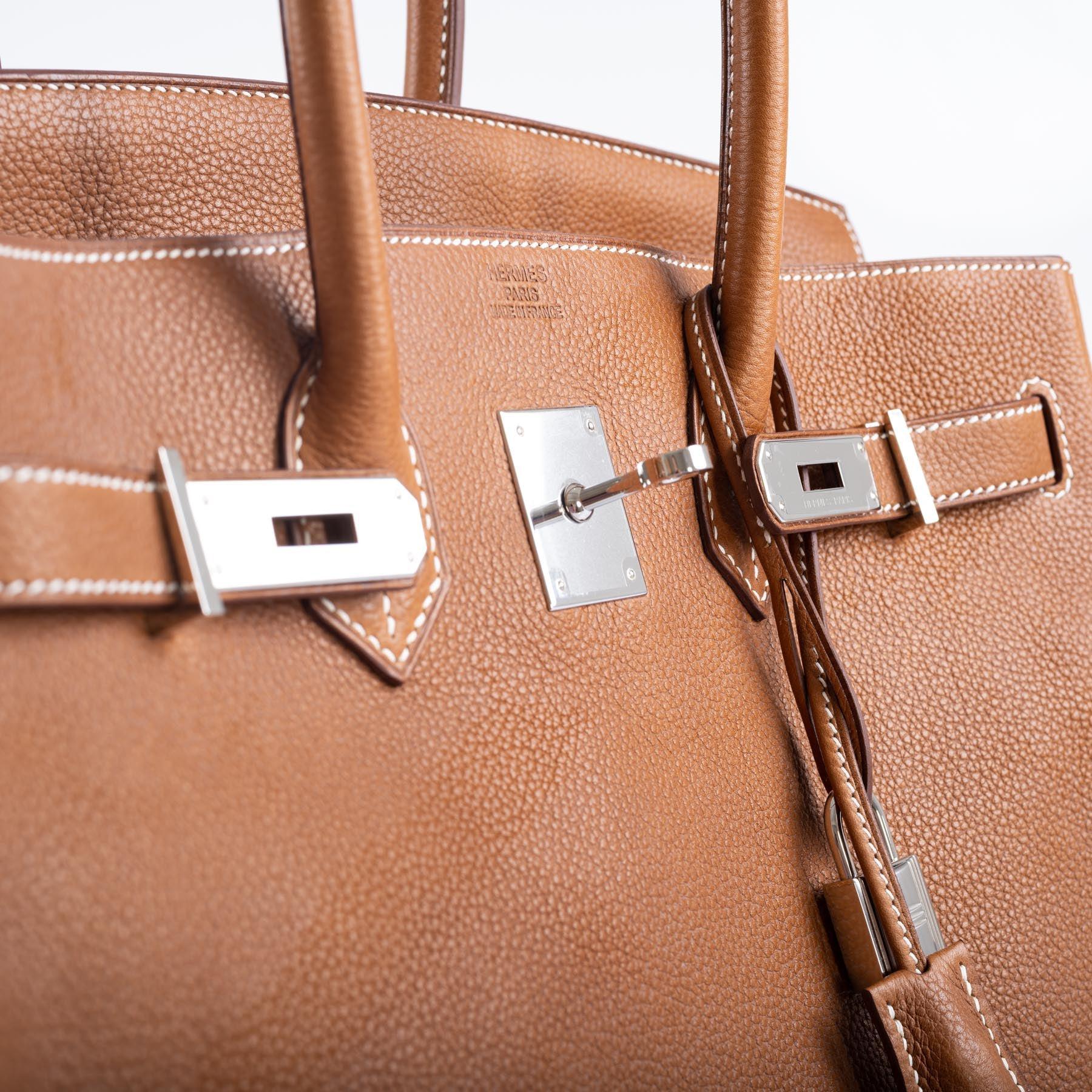 Hermès Birkin 35 Barenia Faubourg Palladium Hardware