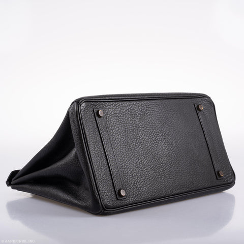 Hermès Birkin 35 Black Ardennes Leather Gold Hardware