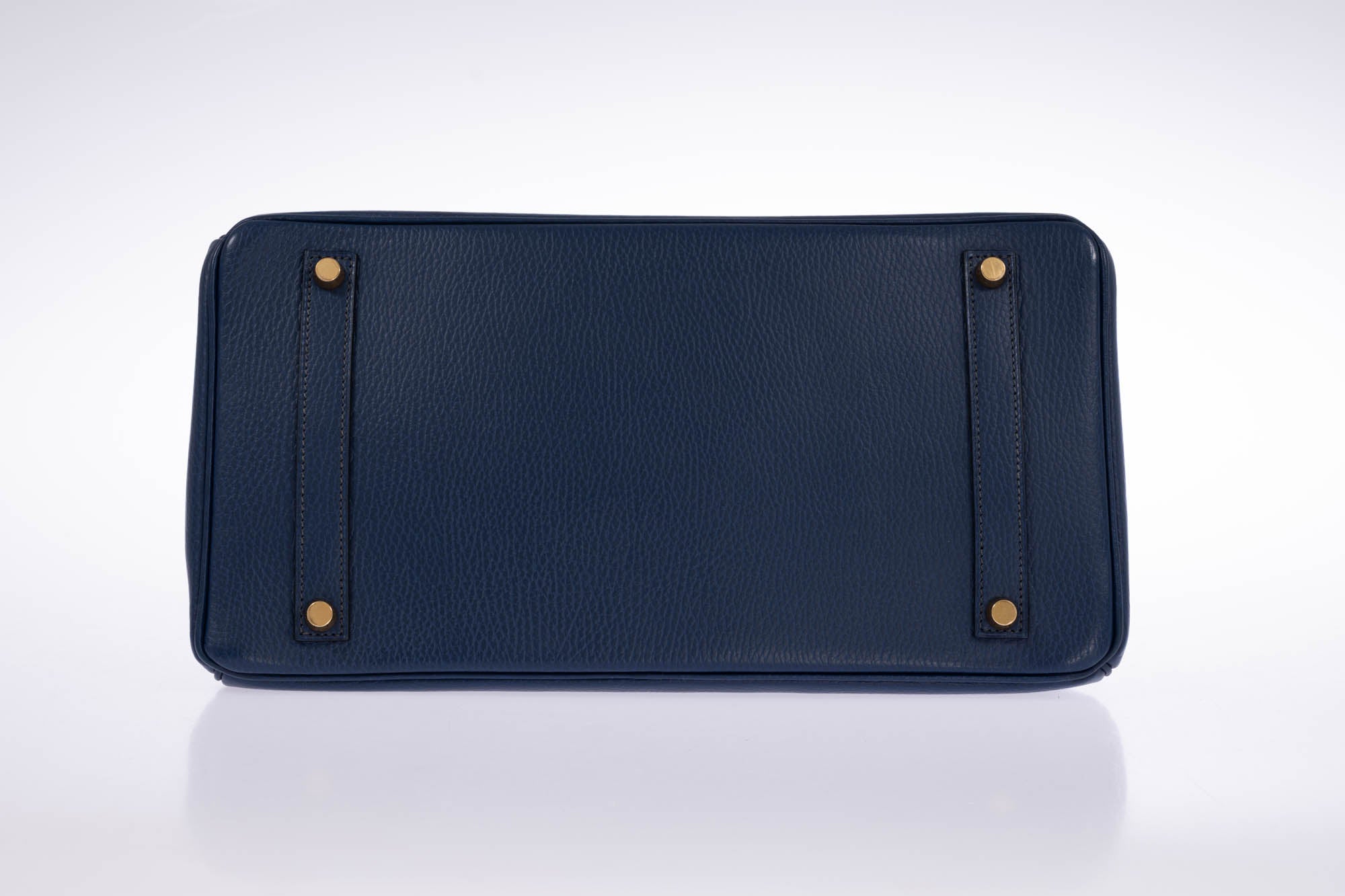 Hermès Birkin 35 Bleu Marine Ardennes Gold Hardware