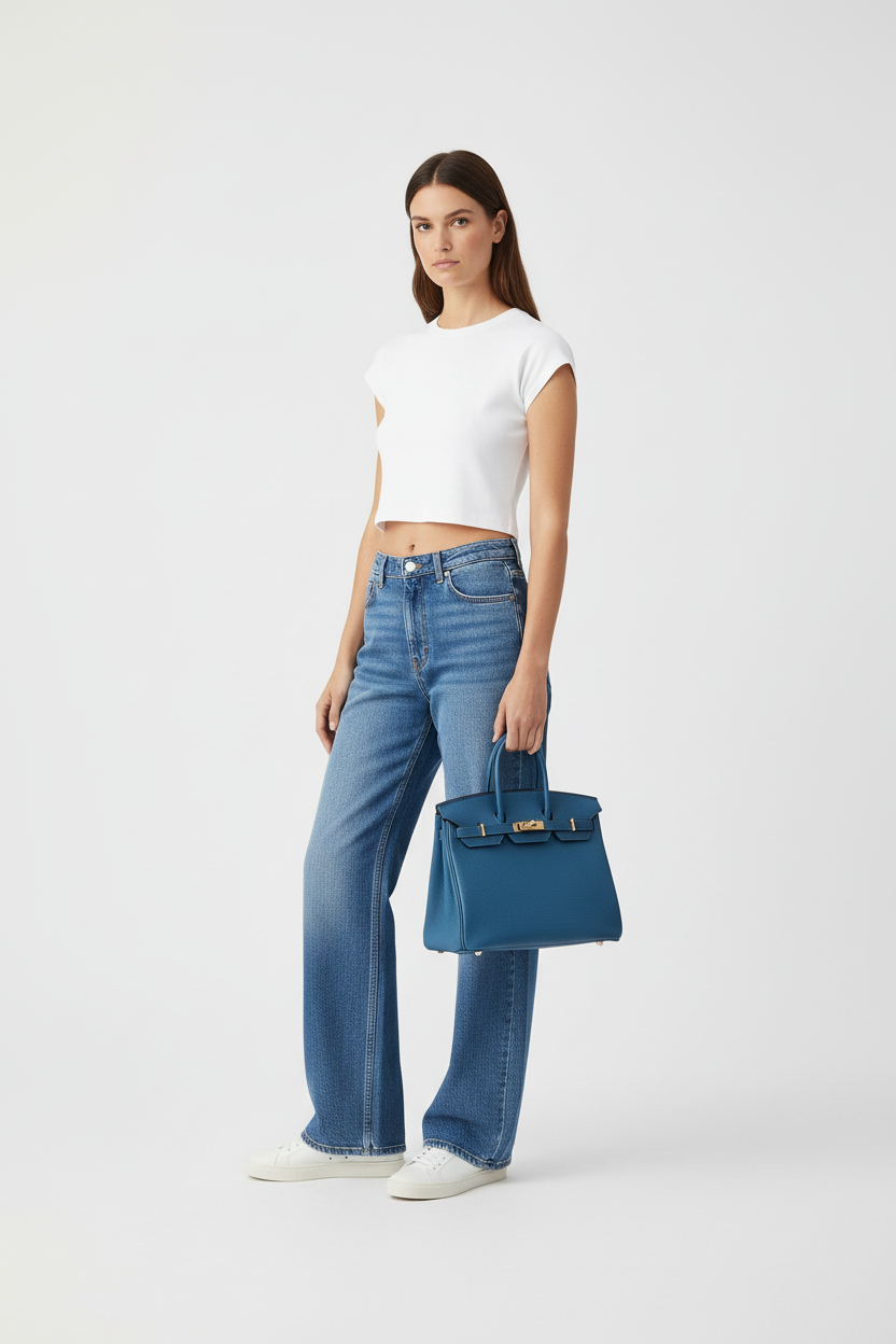 Hermès Birkin 35 Bleu de Galice Togo Gold Hardware