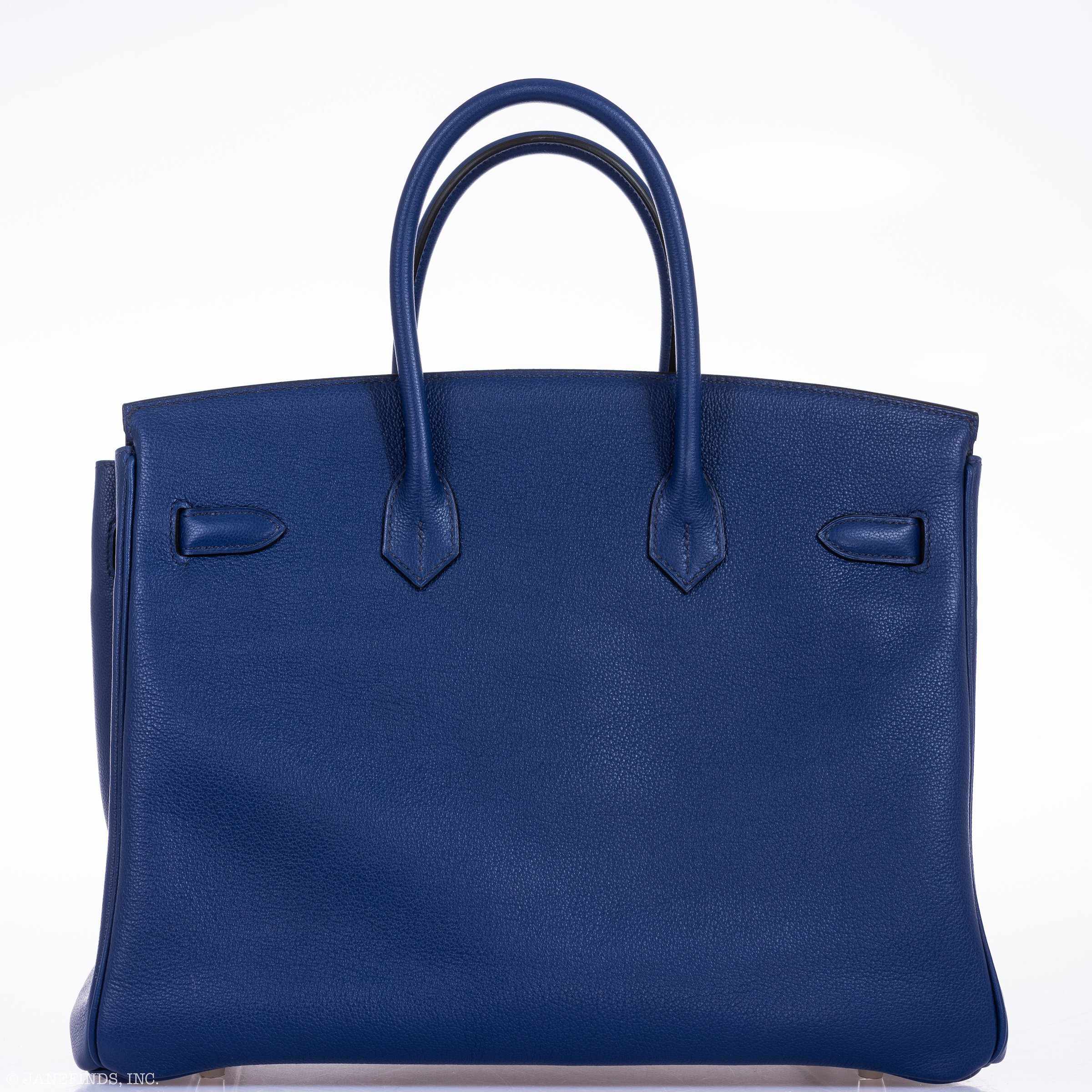 Hermès Birkin 35 Blue Saphir Novillo "Sea, Surf and Fun" Interior Palladium Hardware