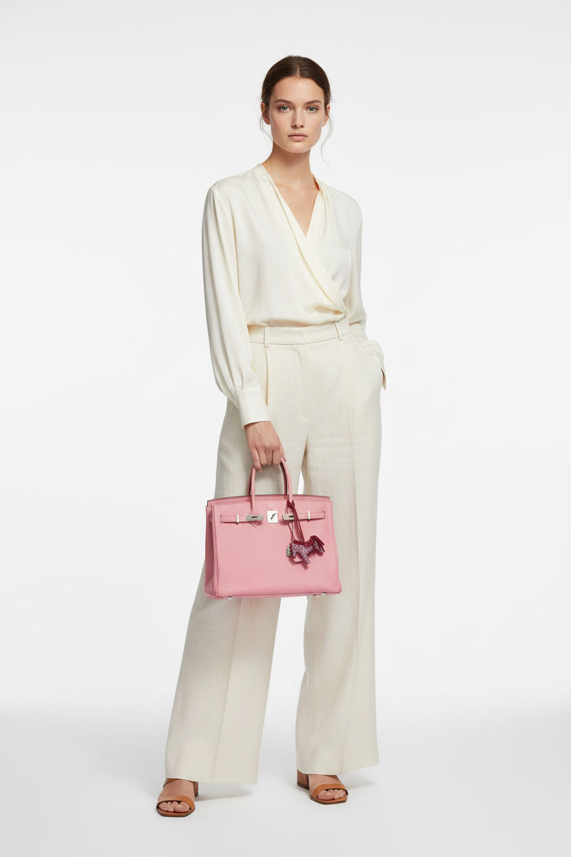 Hermès Birkin 35 "Bubblegum" 5P Pink Togo Palladium Hardware