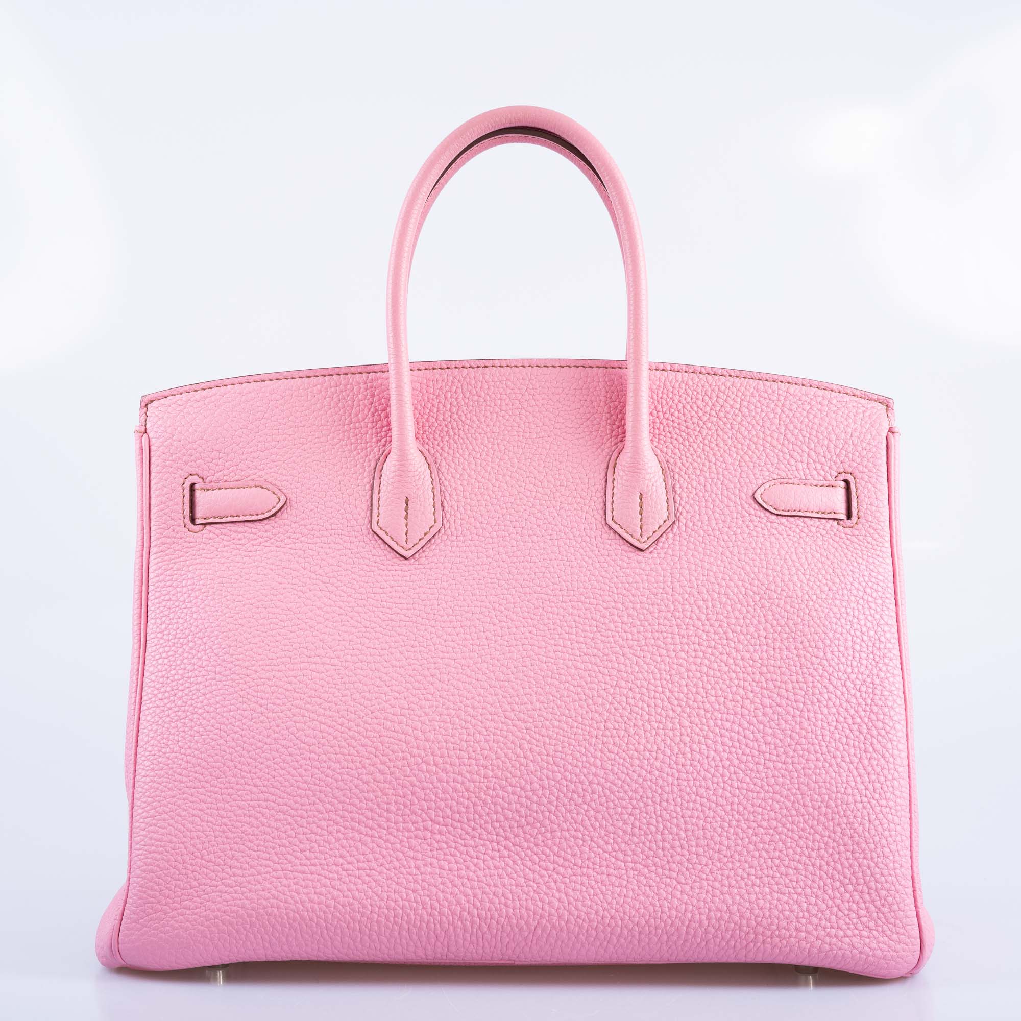 Hermès Birkin 35 "Bubblegum" 5P Pink Togo Palladium Hardware