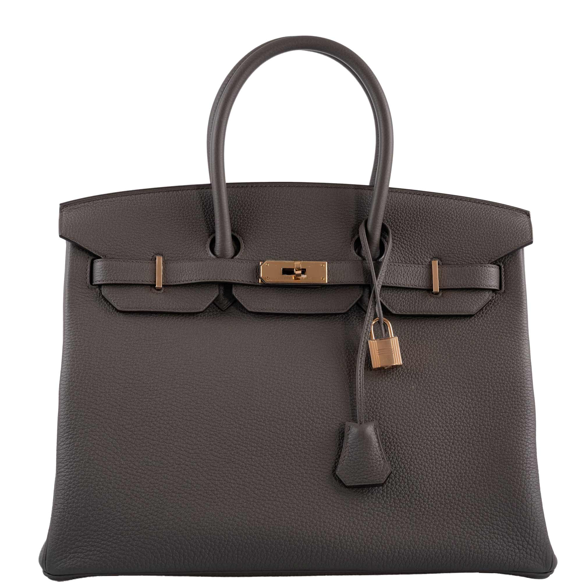 Hermès Birkin 35 Etain Togo with Rose Gold Hardware