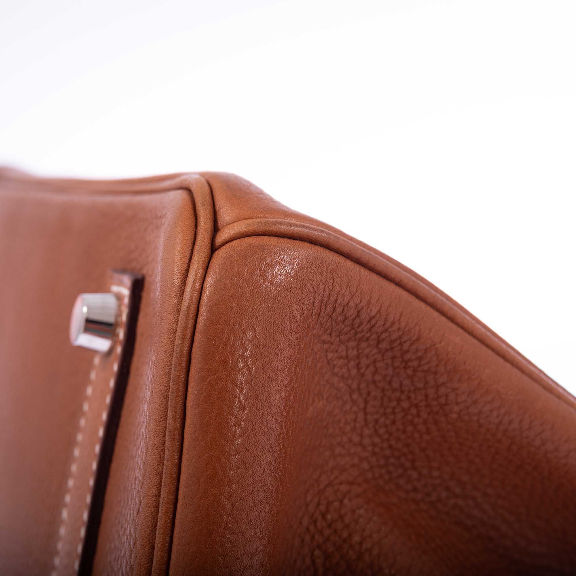 Hermès Birkin 35 Fauve Barenia Faubourg Palladium Hardware