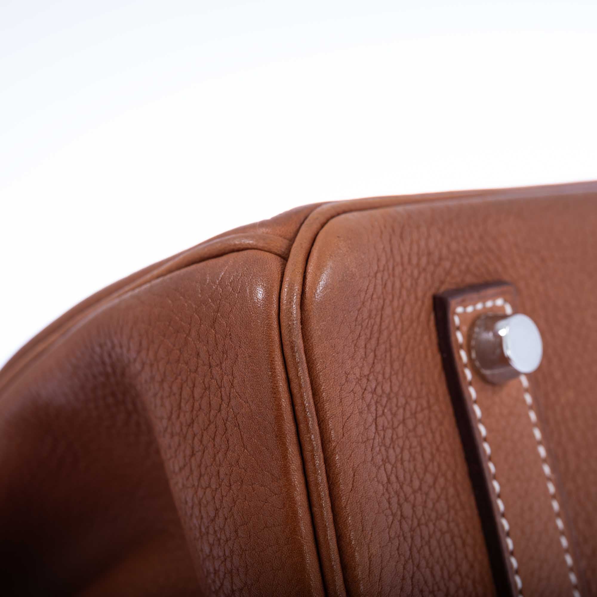Hermès Birkin 35 Fauve Barenia Faubourg Palladium Hardware