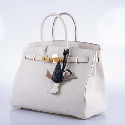 Hermès Birkin 35 Gris Pale Togo Gold Hardware