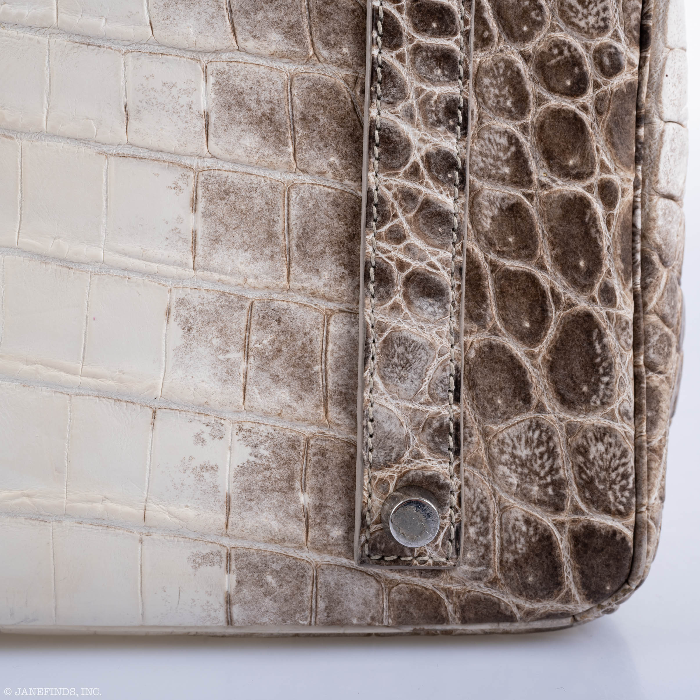 Hermès Birkin 35 Himalaya Niloticus Crocodile 18K White Gold & Diamond Hardware