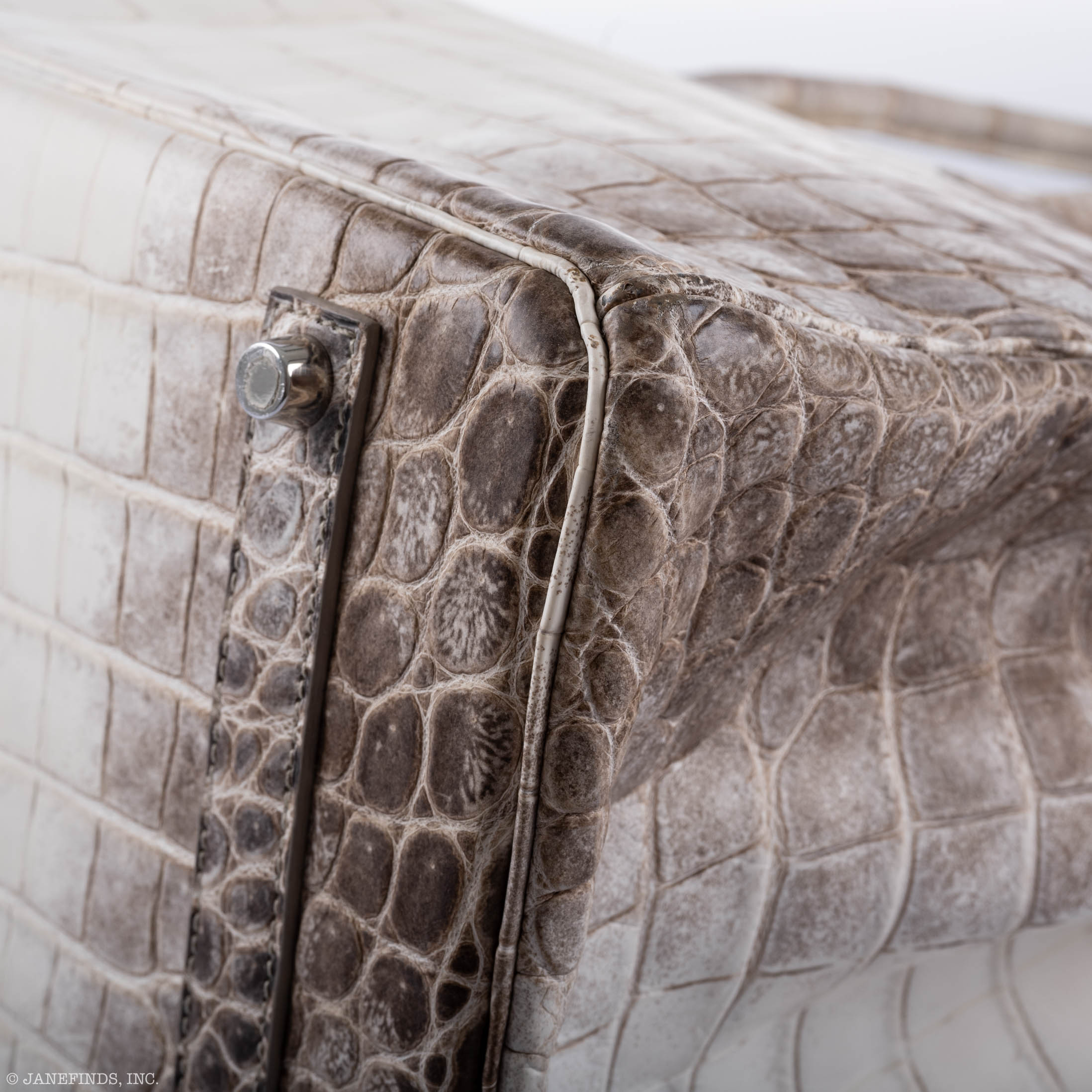 Hermès Birkin 35 Himalaya Niloticus Crocodile 18K White Gold & Diamond Hardware