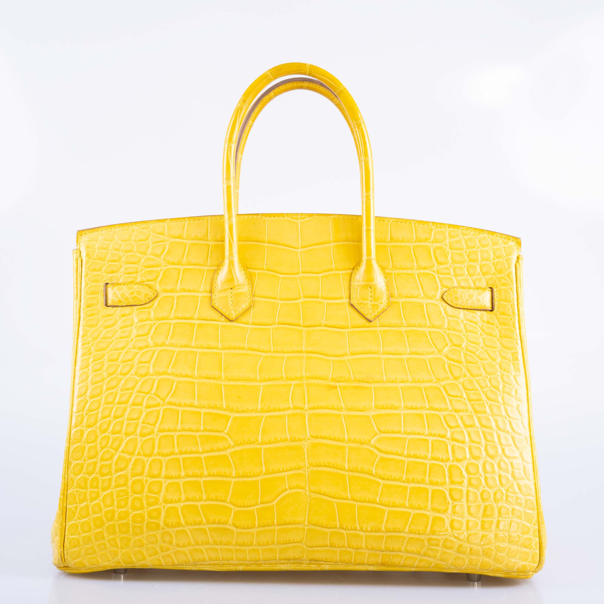 Hermès Birkin 35 Mimosa Matte Alligator Palladium Hardware