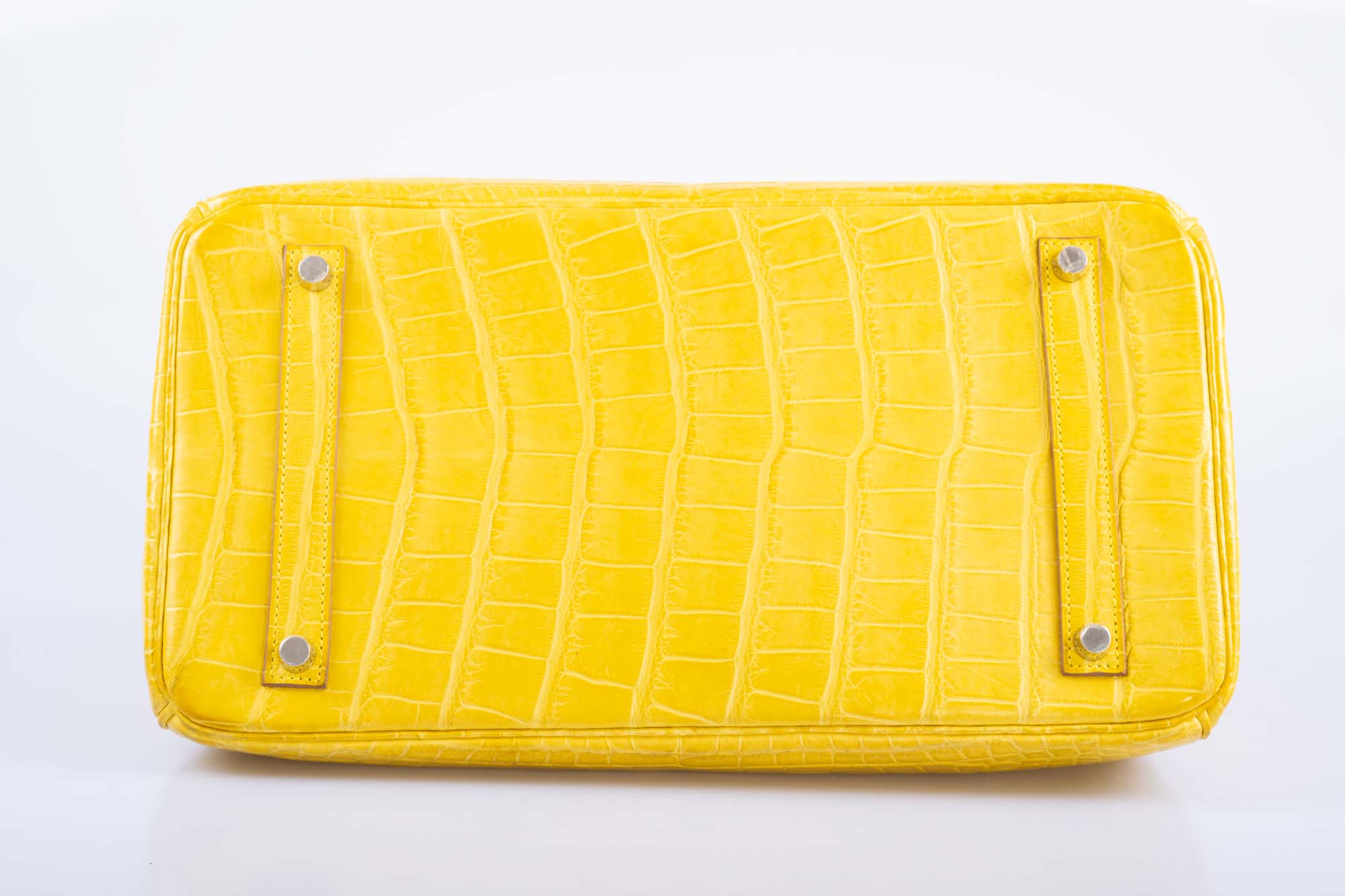 Hermès Birkin 35 Mimosa Matte Alligator Palladium Hardware