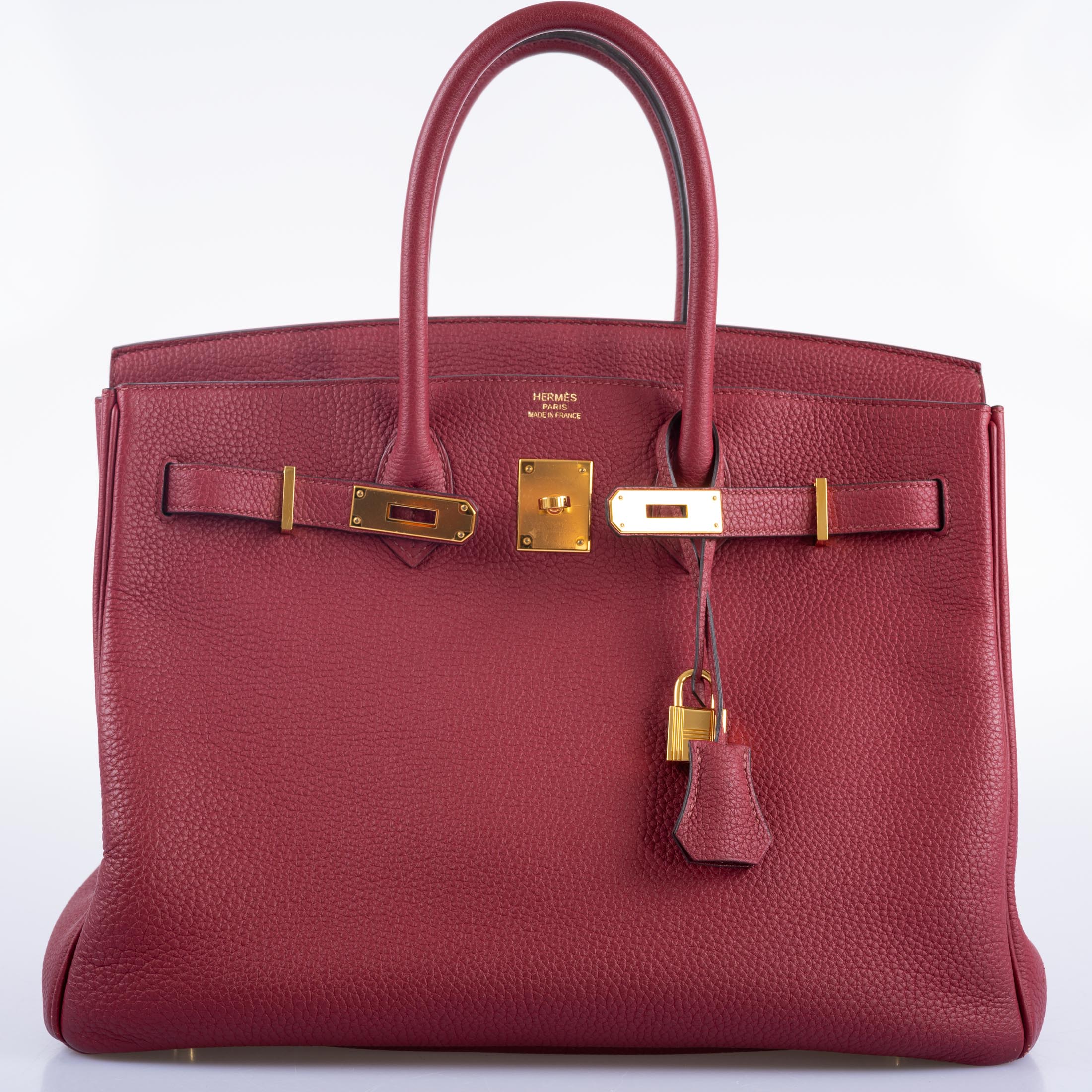 Hermès Birkin 35 Rouge Grenat Togo Gold Hardware