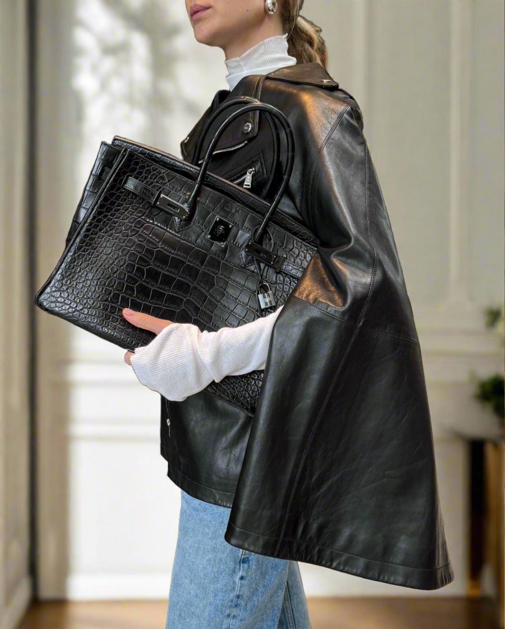 Hermès Birkin 35 SO BLACK Matte Alligator Black PVD Hardware