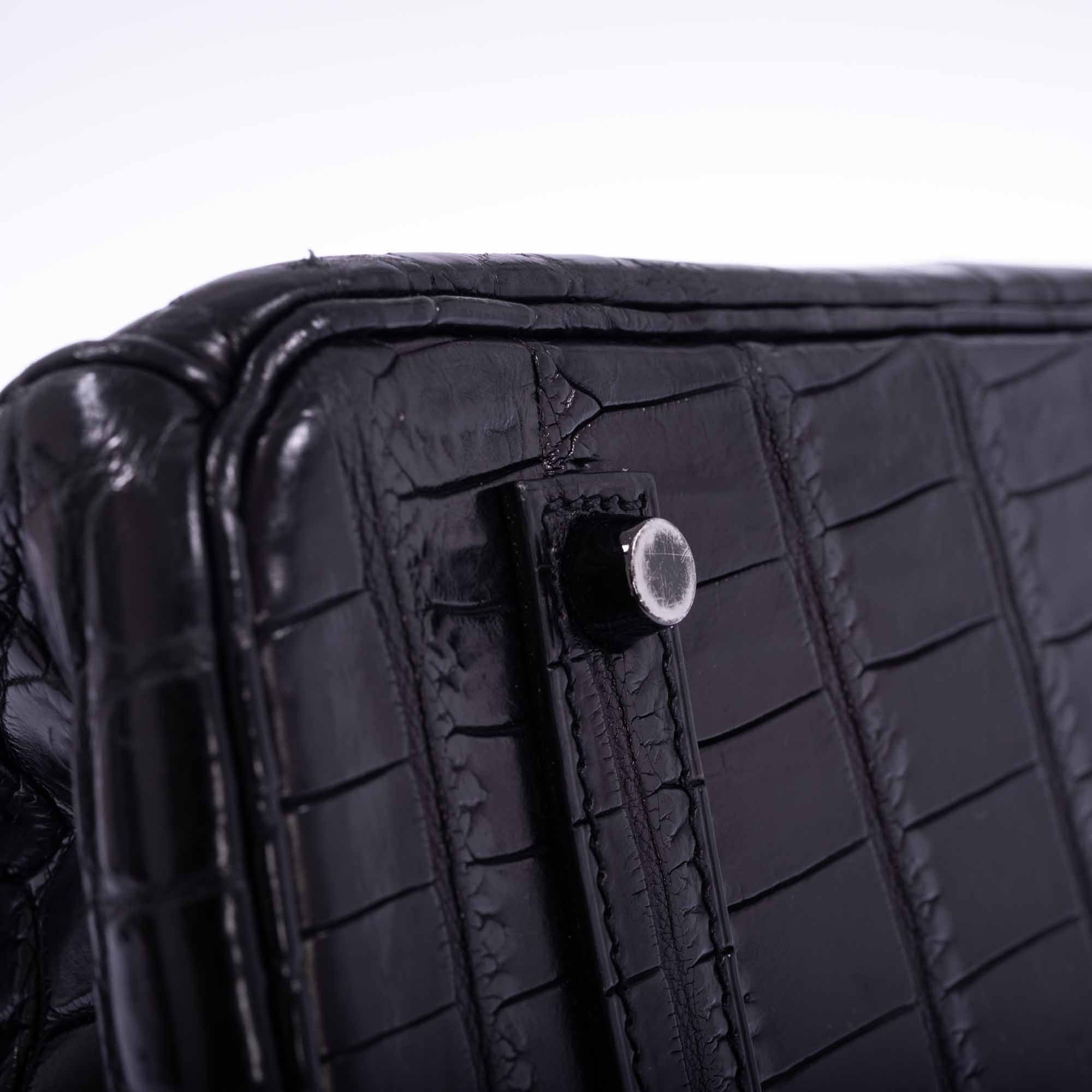 Hermès Birkin 35 SO BLACK Matte Niloticus Crocodile PVD Hardware