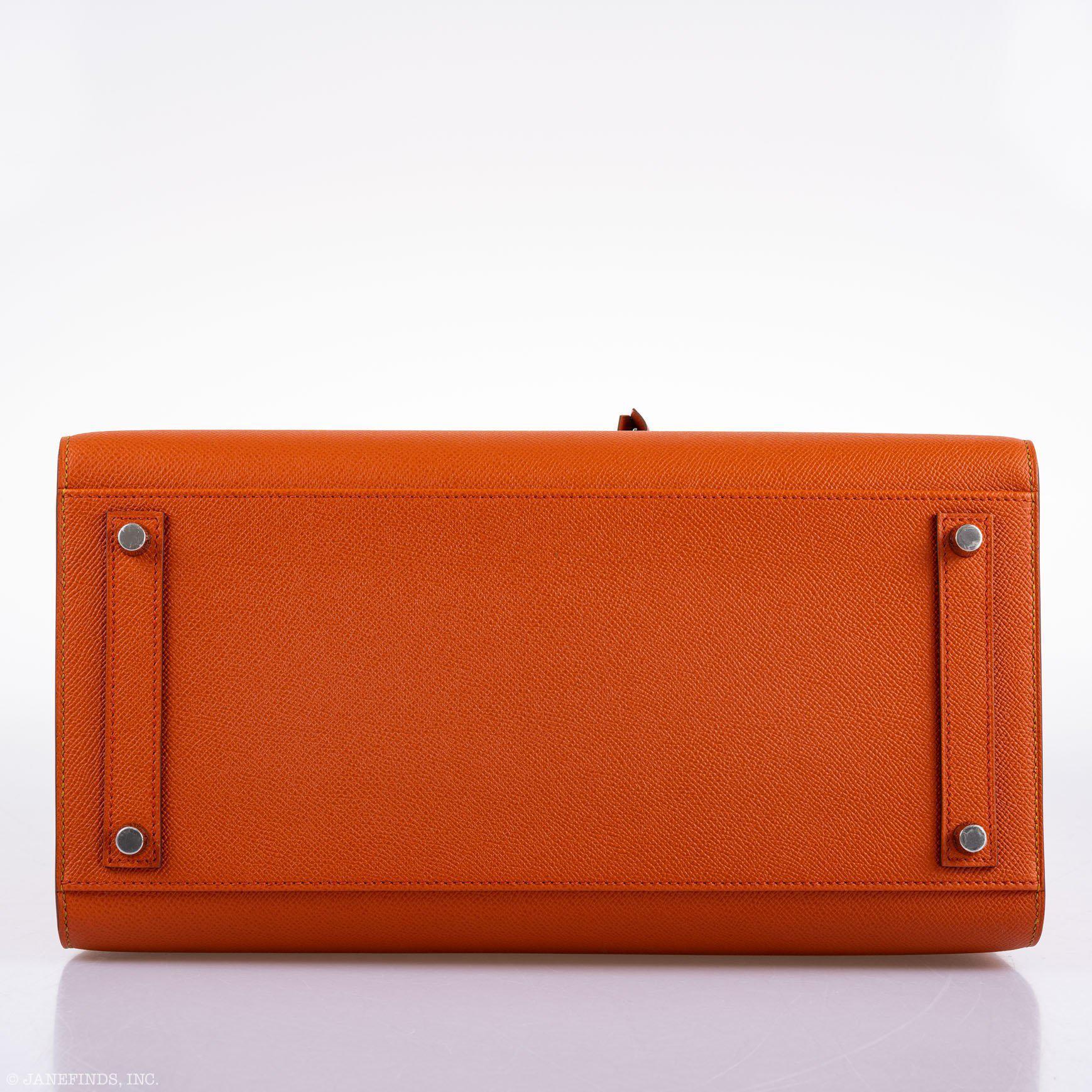 Hermès Birkin 35 Sellier Sunrise Rainbow Epsom Palladium Hardware