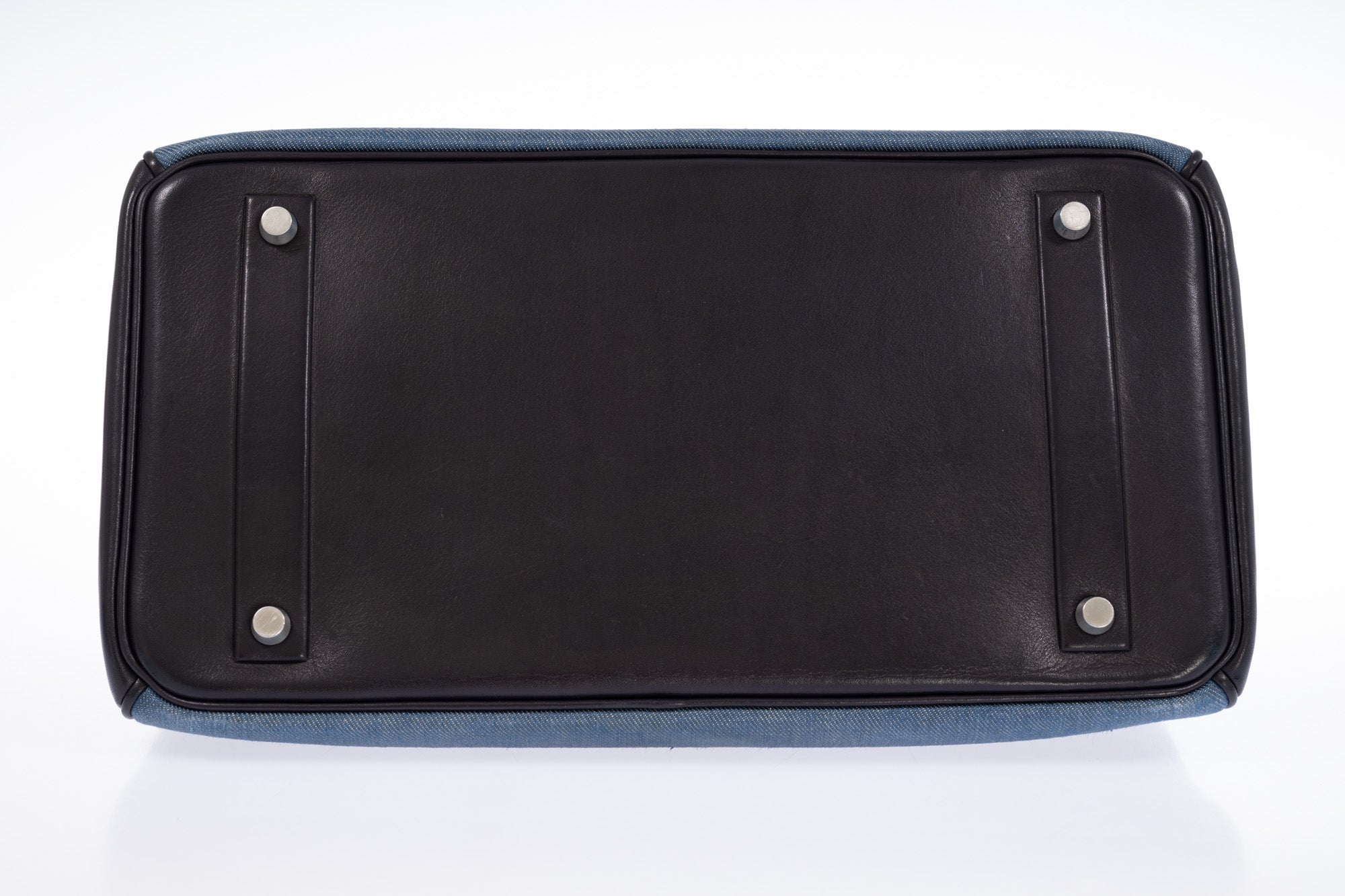 Hermès Birkin 35 Shadow Denim and Black Box Calf Leather