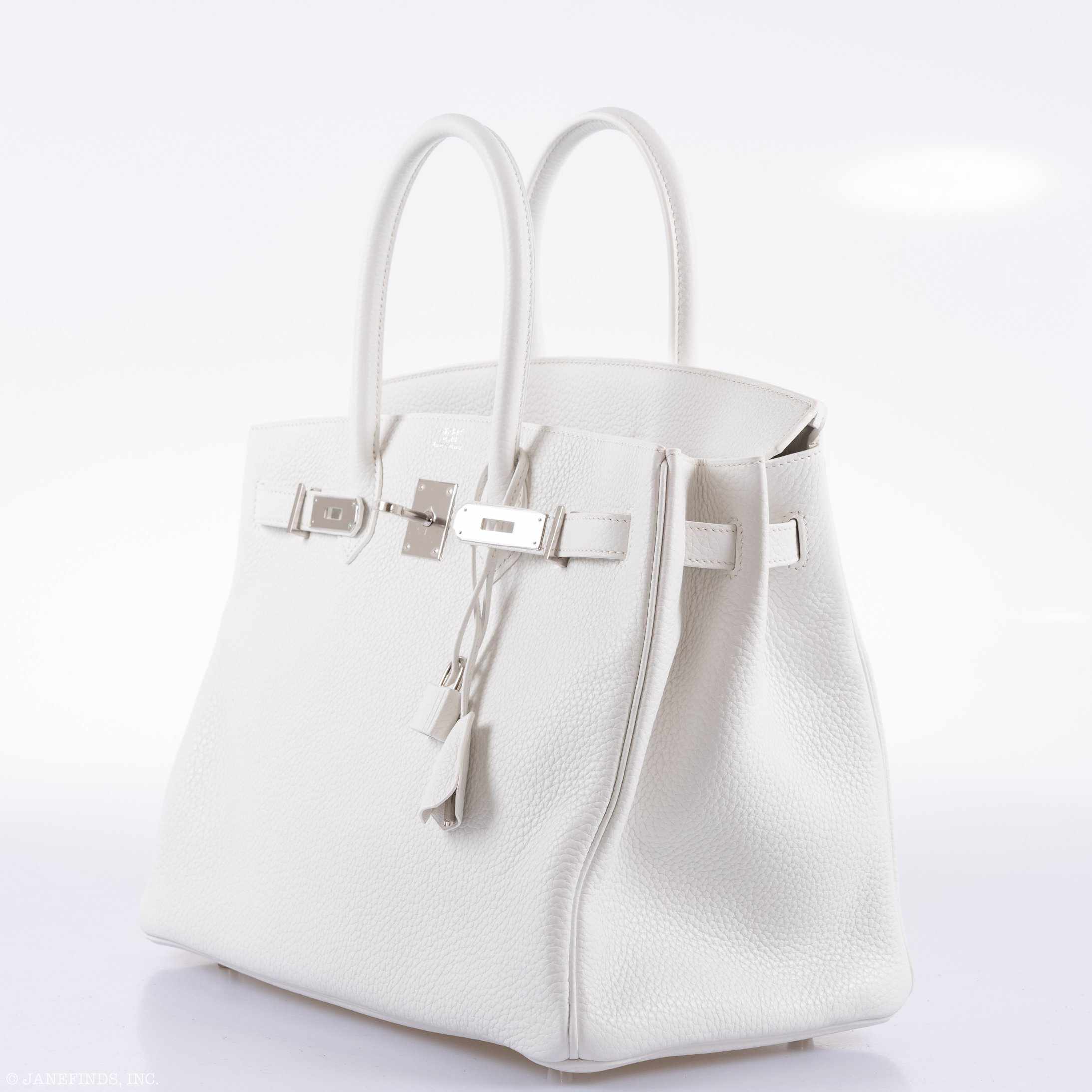 Hermès Birkin 35 White Clemence Palladium Hardware