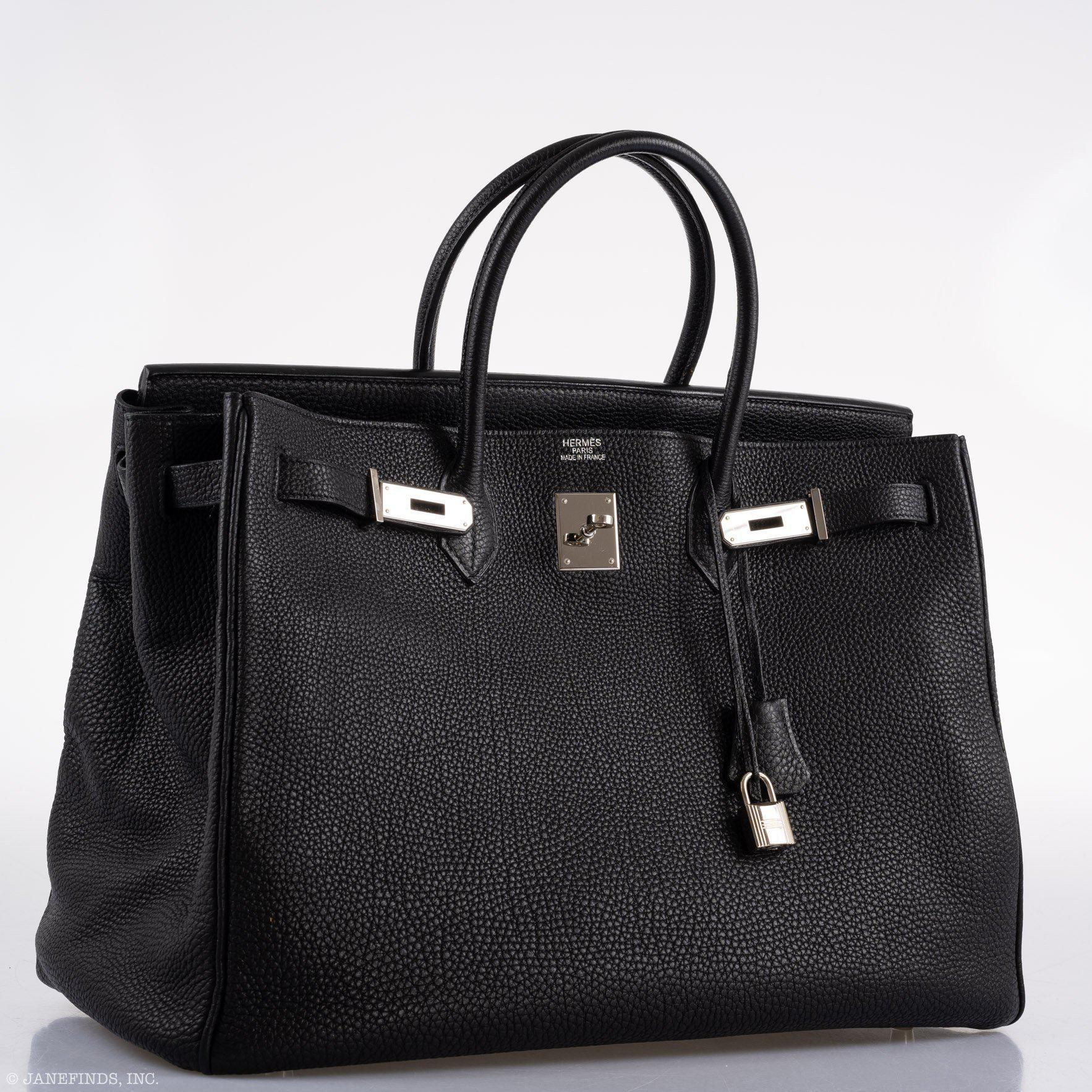 Hermès Birkin 40 Black Togo leather Palladium Hardware