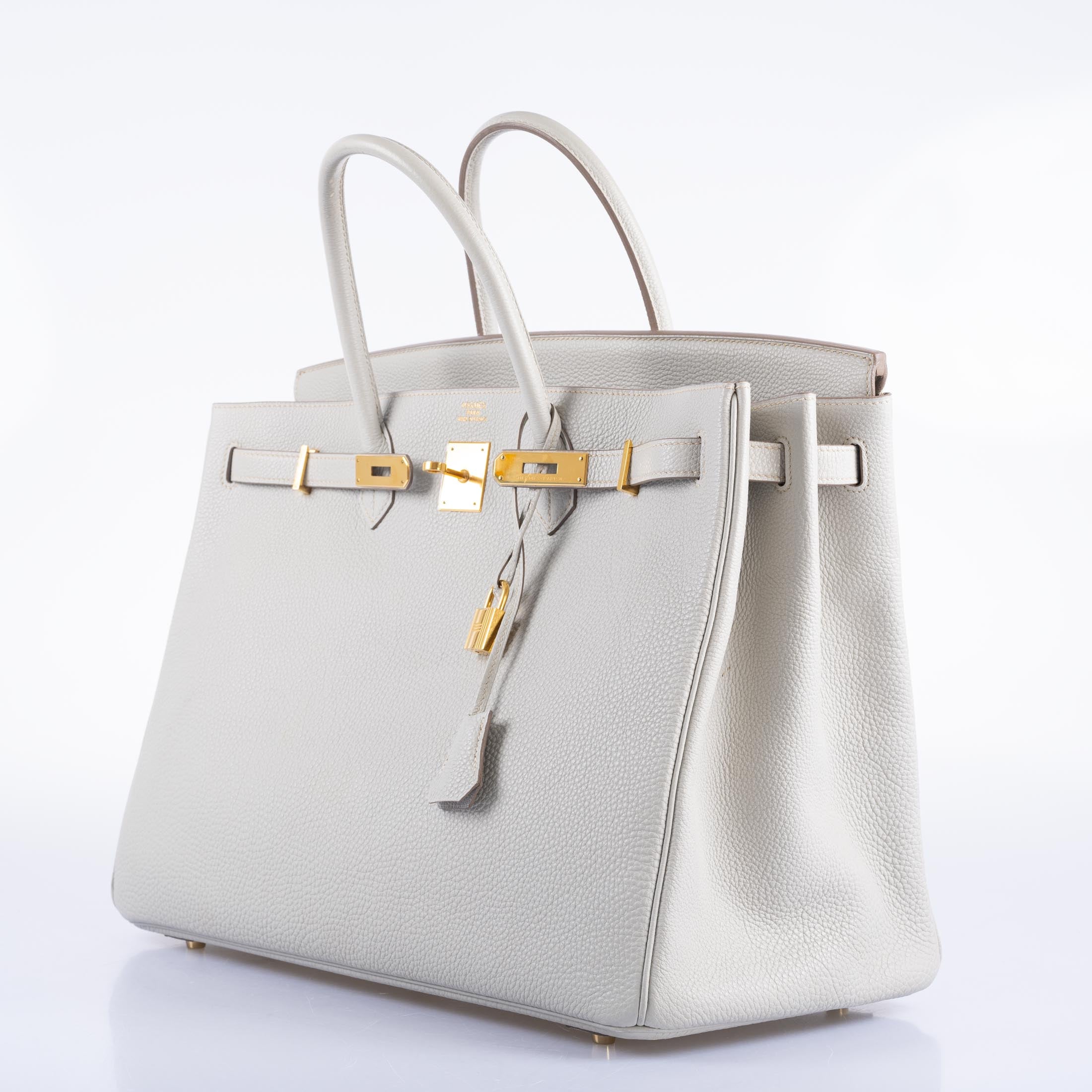 Hermès Birkin 40 Gris Perle Togo Gold Hardware