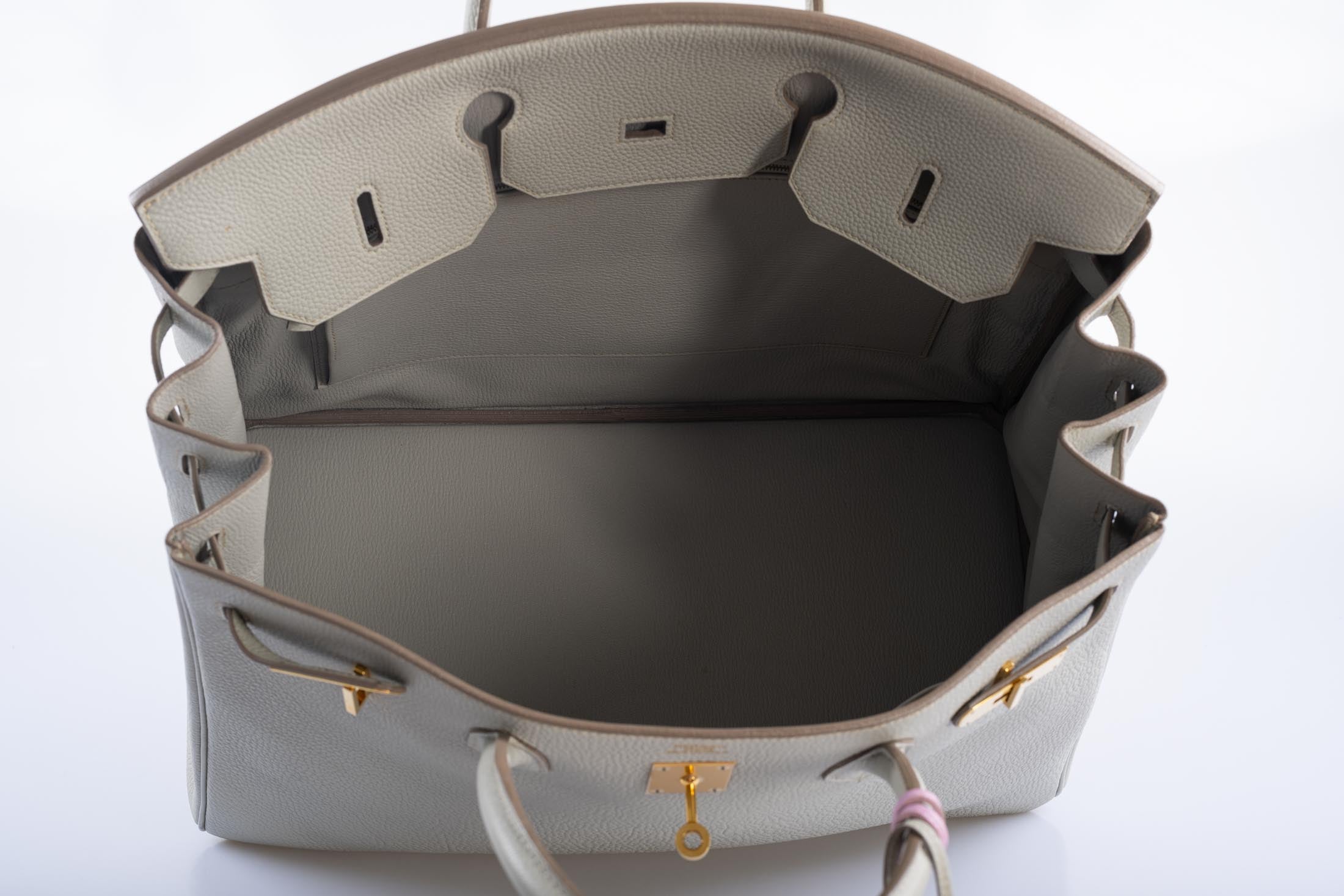 Hermès Birkin 40 Gris Perle Togo Gold Hardware