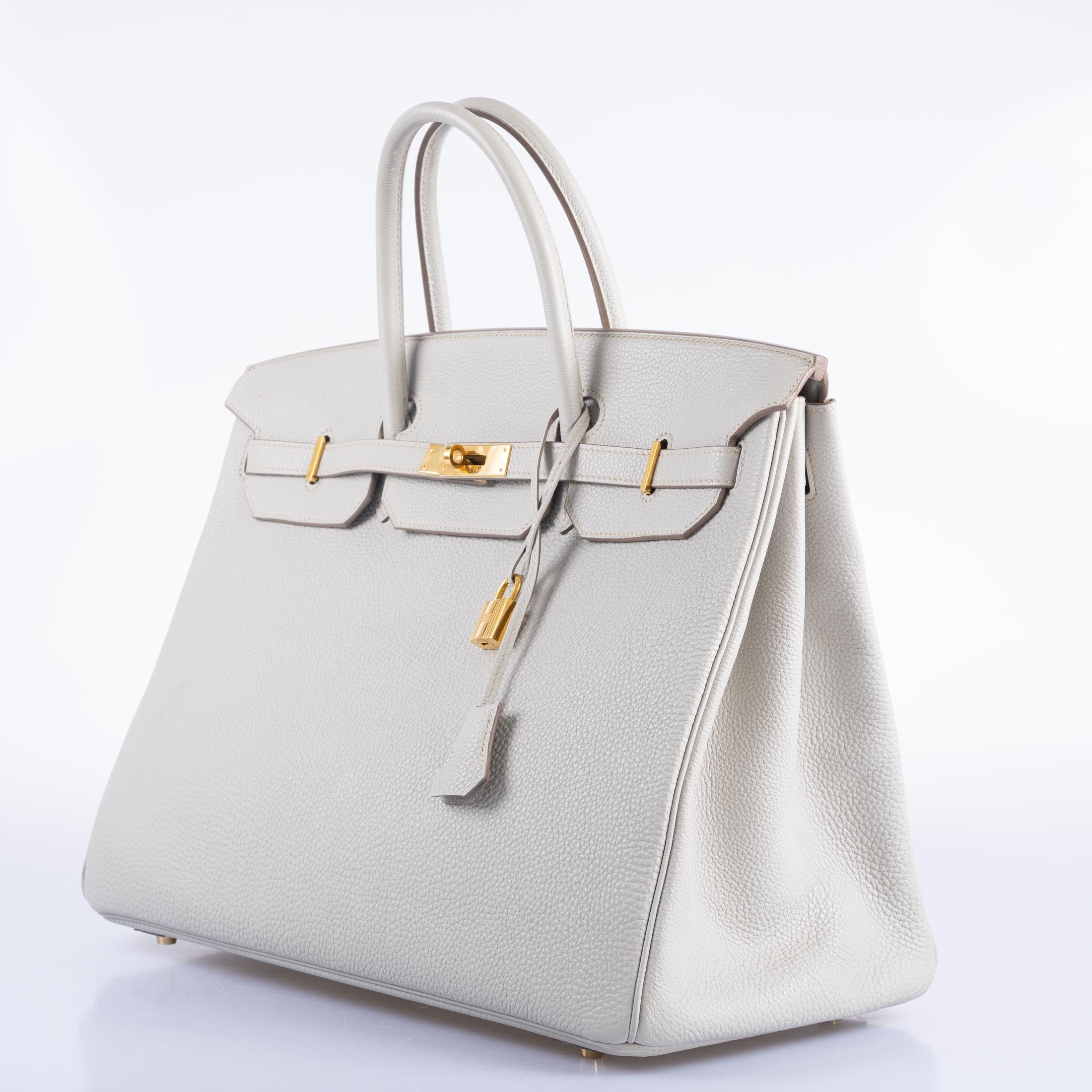 Hermès Birkin 40 Gris Perle Togo Gold Hardware