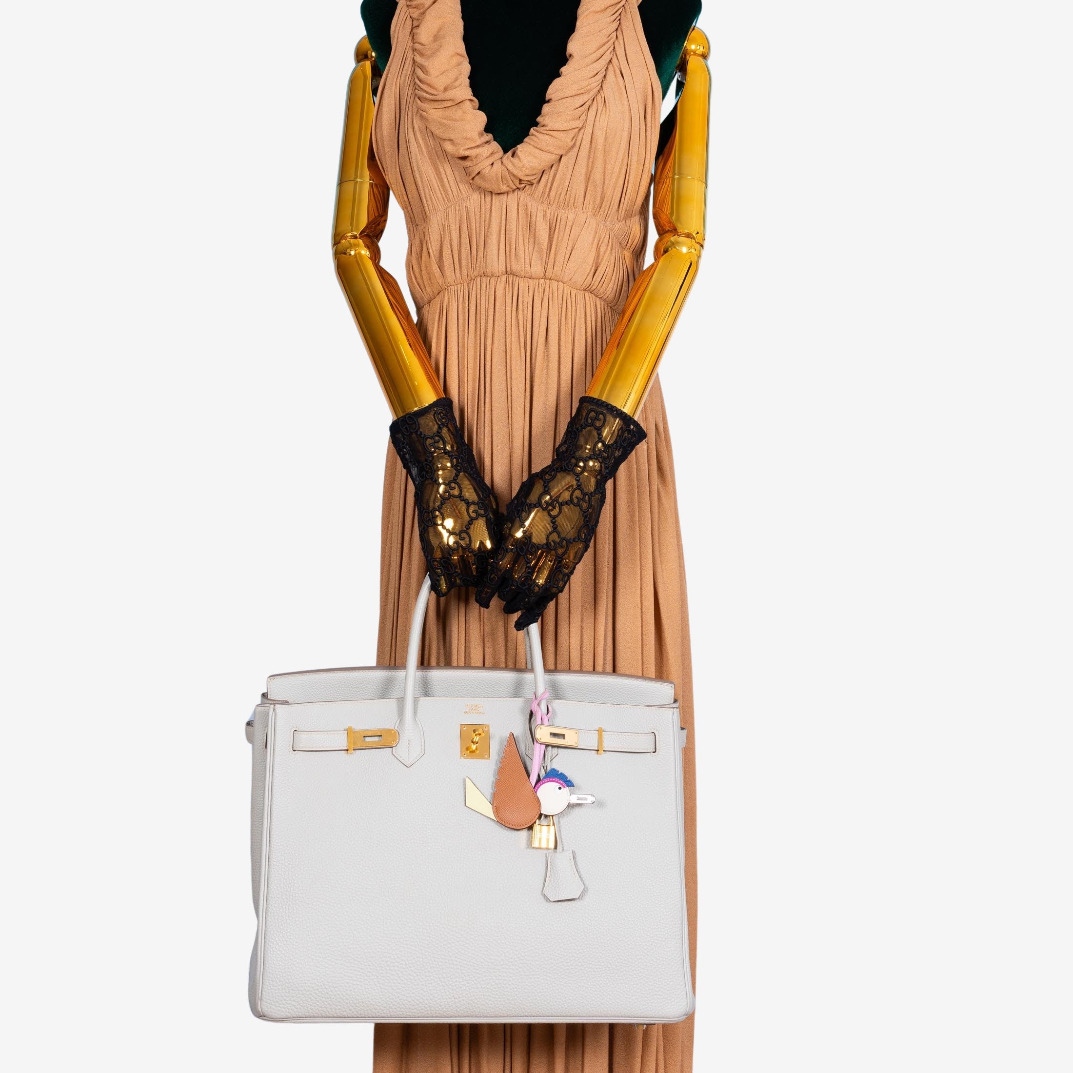 Hermès Birkin 40 Gris Perle Togo Gold Hardware
