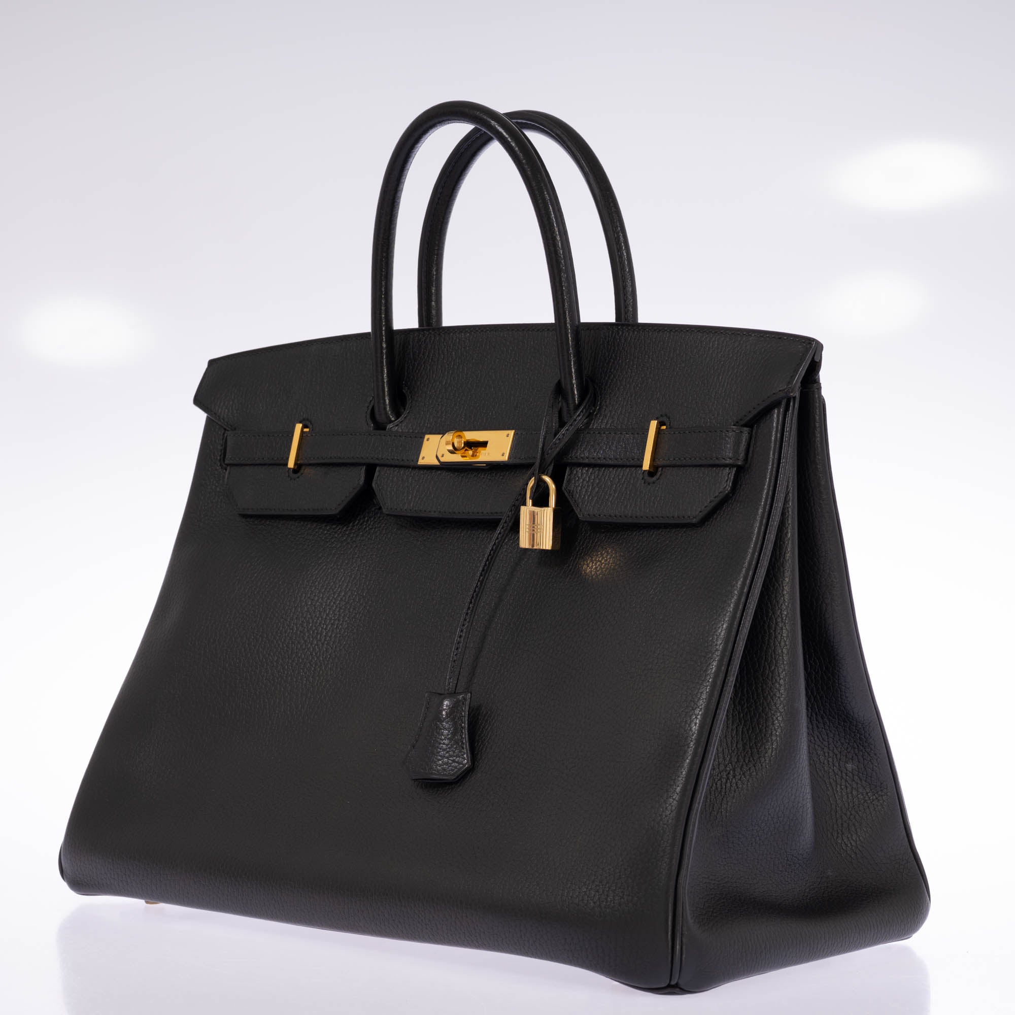 Hermès Birkin 40 Noir Vache Ardennes Gold Hardware