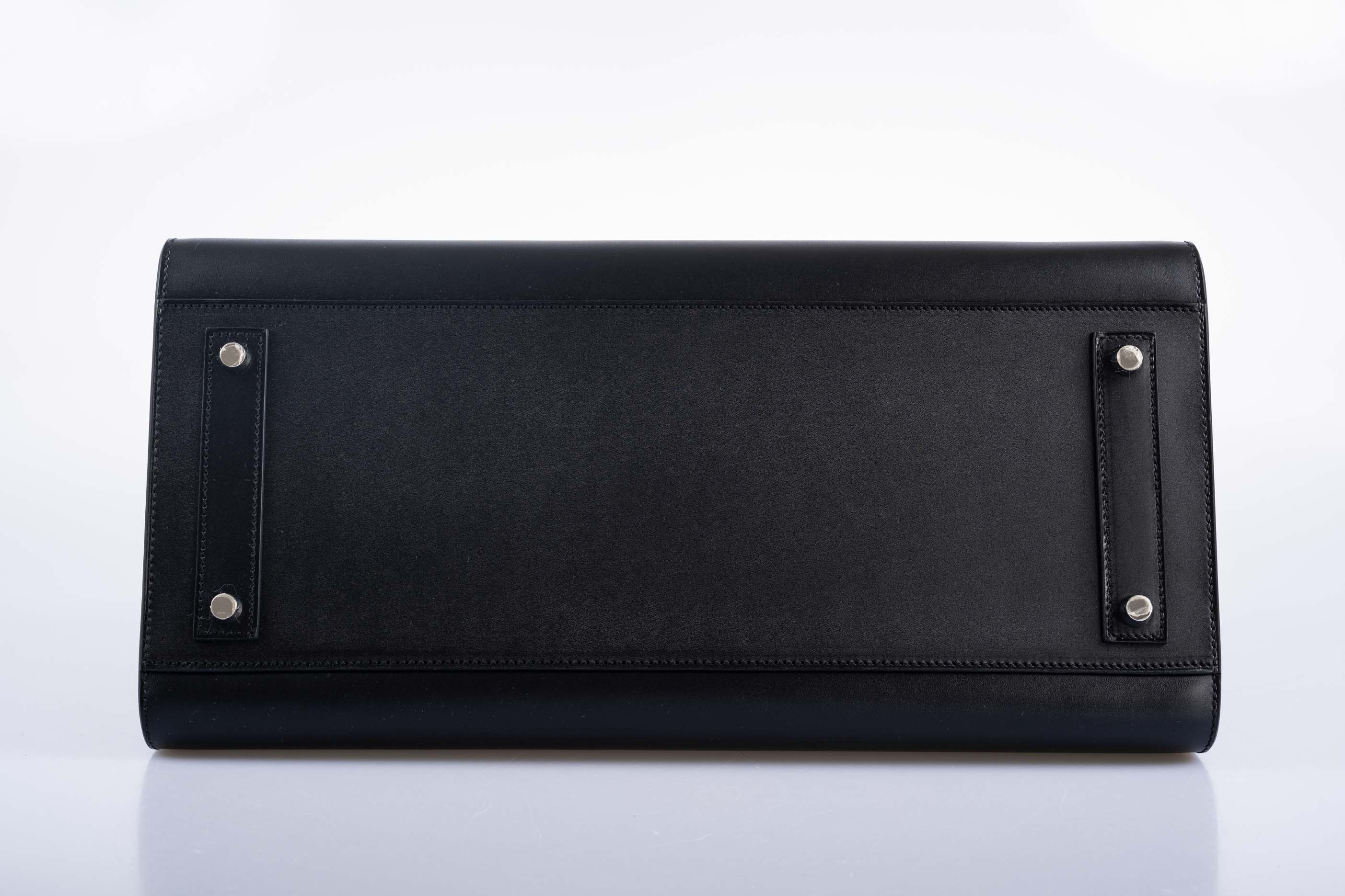 Hermès Birkin 40 Sellier Noir Hunter Vache Palladium Hardware